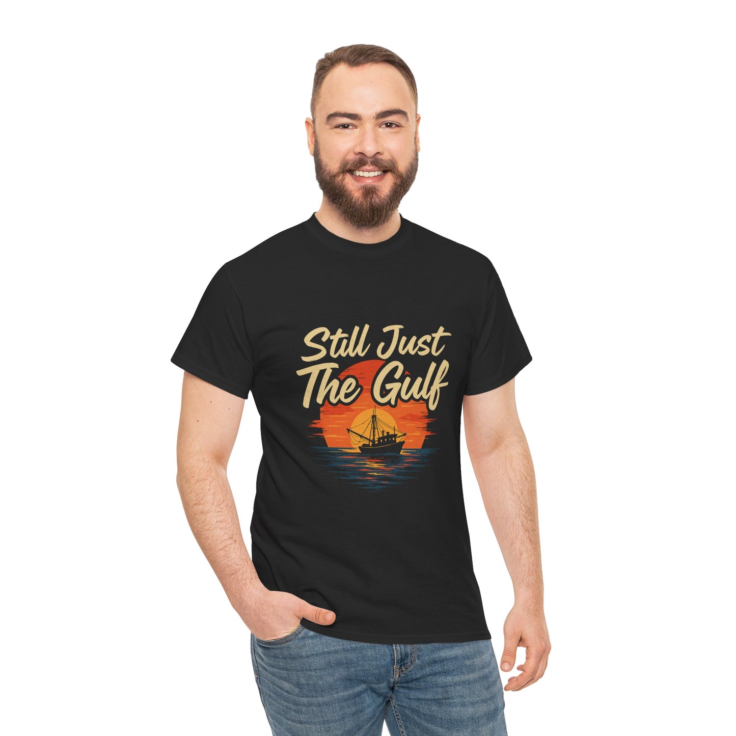 "Still Just the Gulf – Coastal Pride Tee for Locals & Lovers of the South"