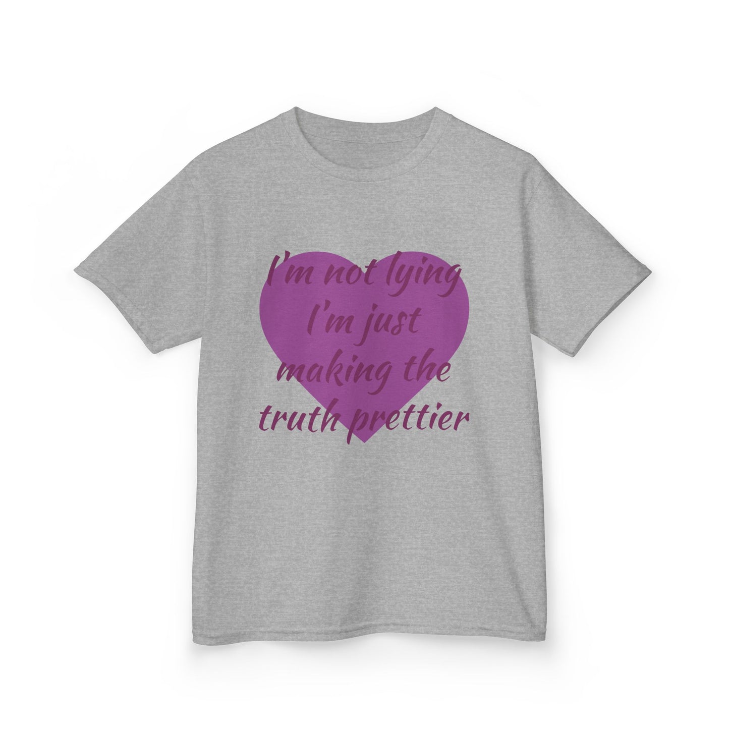 Whimsical Kids Tee: 'I'm Not Lying Just Making the Truth Prettier'