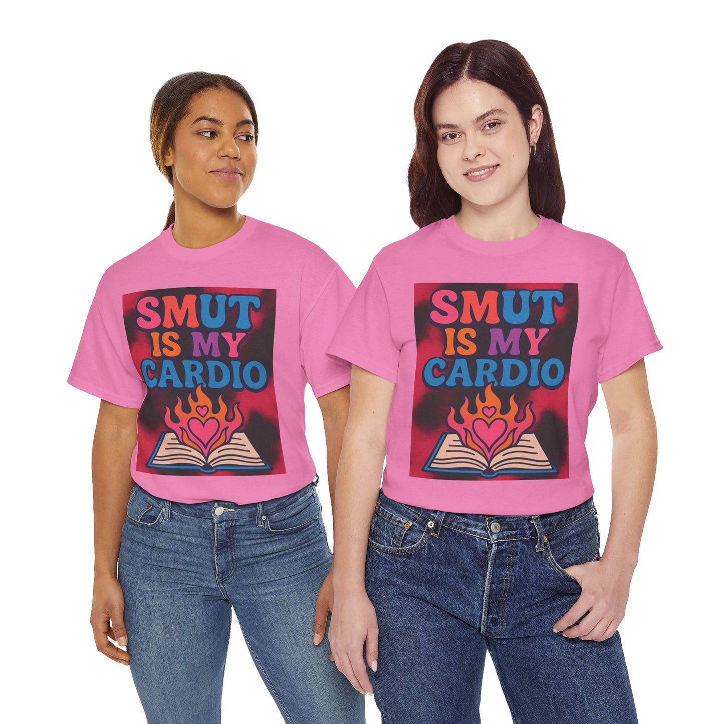 "Smut Is My Cardio – Funny Book Lover Shirt for Romance & Spicy Reads Fans"