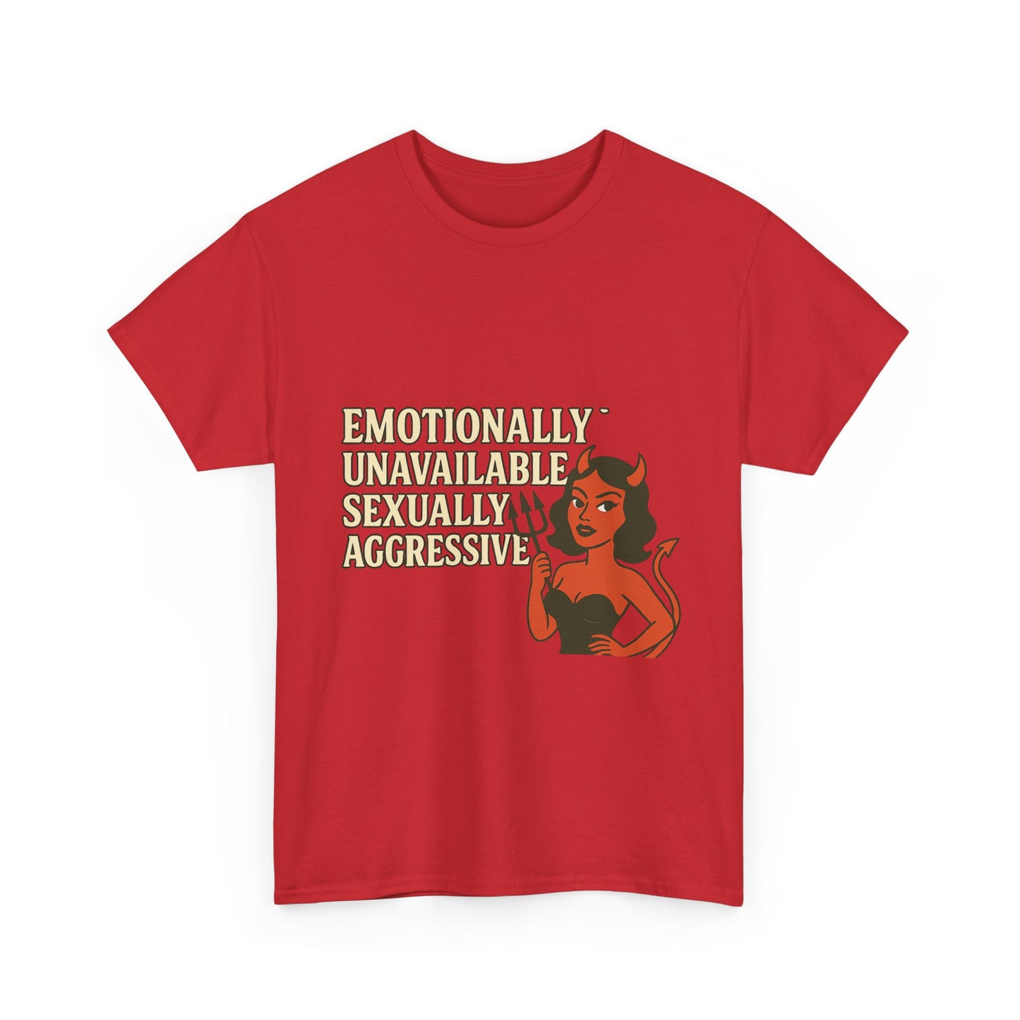 Sassy Graphic Tee - Emotionally Unavailable, Trendy Statement Shirt, Cute Gift for Friends, Casual Wear, Humor Apparel