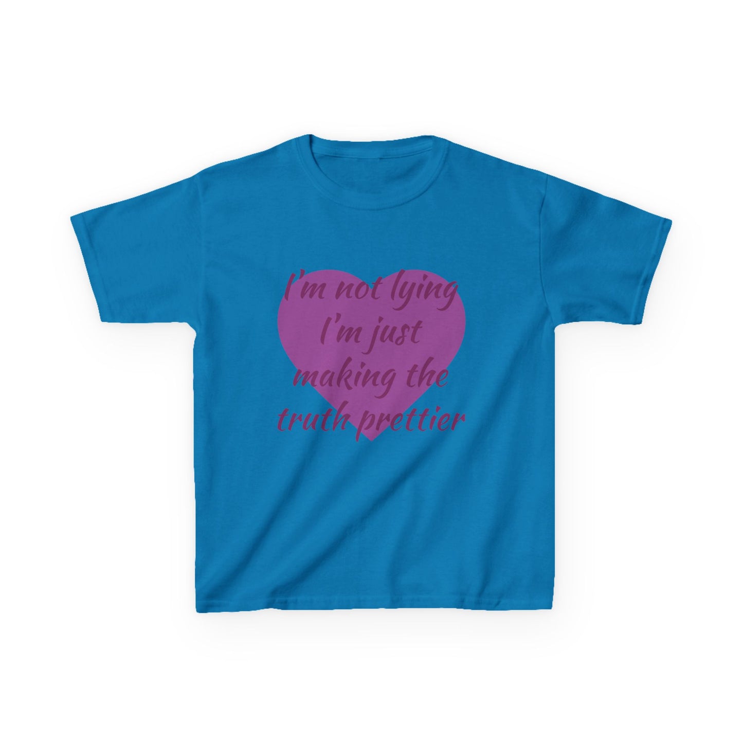 Whimsical Kids Tee: 'I'm Not Lying Just Making the Truth Prettier'