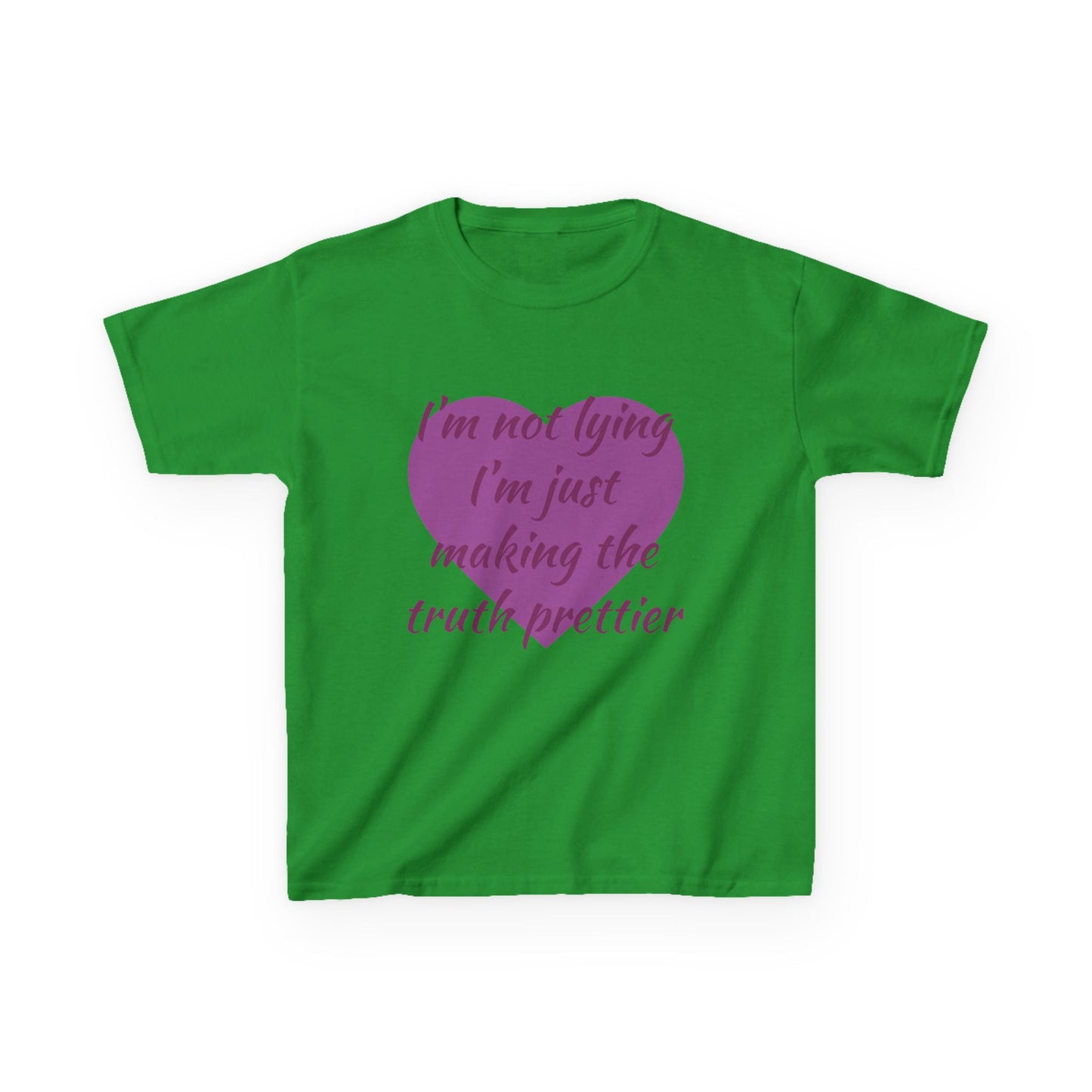 Whimsical Kids Tee: 'I'm Not Lying Just Making the Truth Prettier'