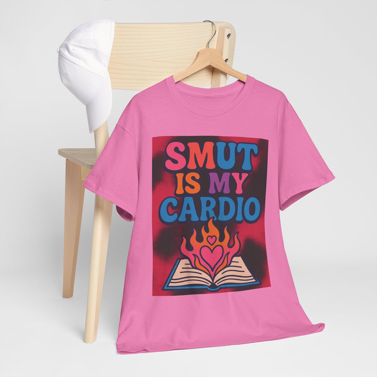 "Smut Is My Cardio – Funny Book Lover Shirt for Romance & Spicy Reads Fans"