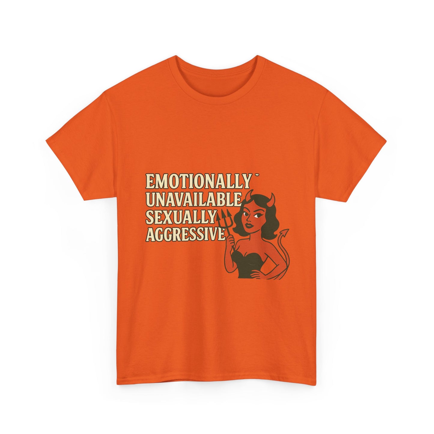 Sassy Graphic Tee - Emotionally Unavailable, Trendy Statement Shirt, Cute Gift for Friends, Casual Wear, Humor Apparel