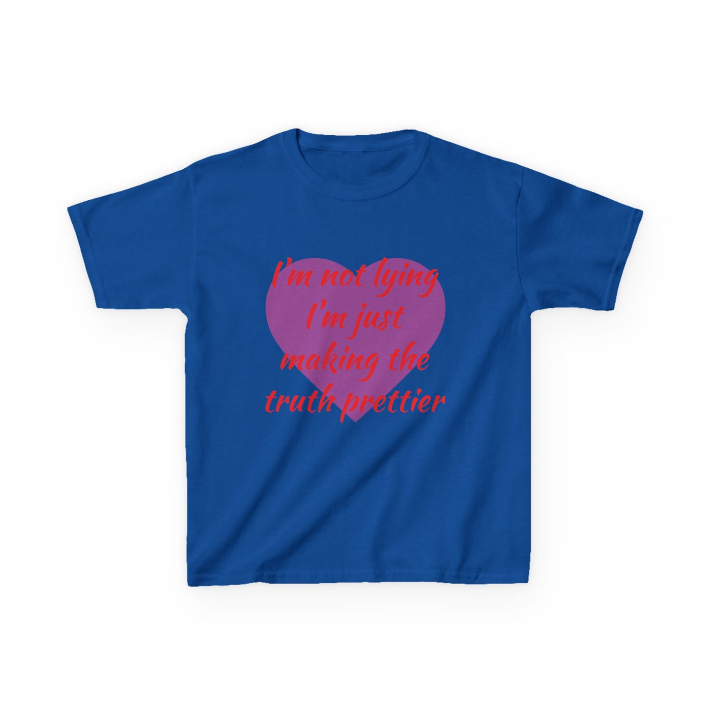Whimsical Kids Tee: 'I'm Not Lying Just Making the Truth Prettier'