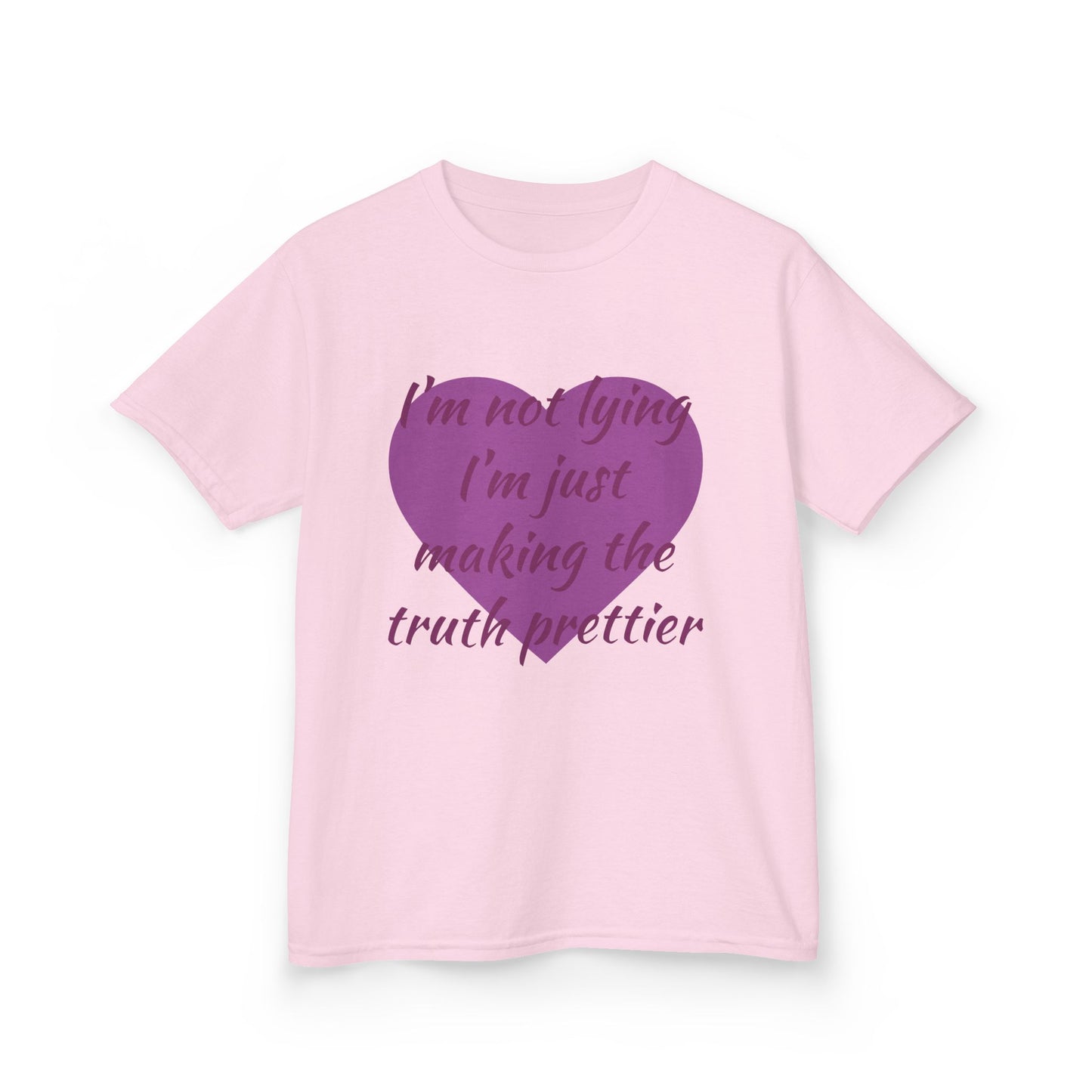 Whimsical Kids Tee: 'I'm Not Lying Just Making the Truth Prettier'
