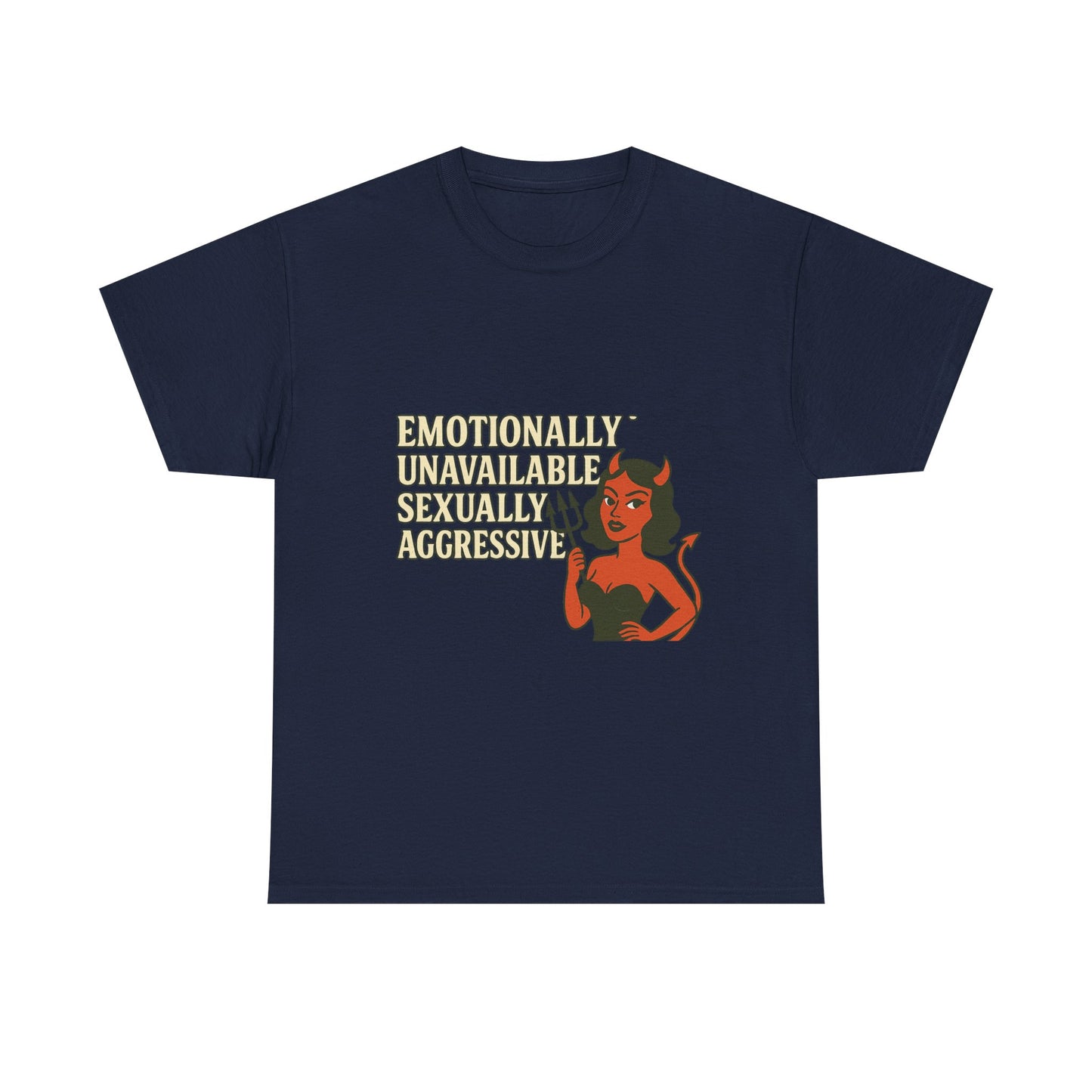 Sassy Graphic Tee - Emotionally Unavailable, Trendy Statement Shirt, Cute Gift for Friends, Casual Wear, Humor Apparel