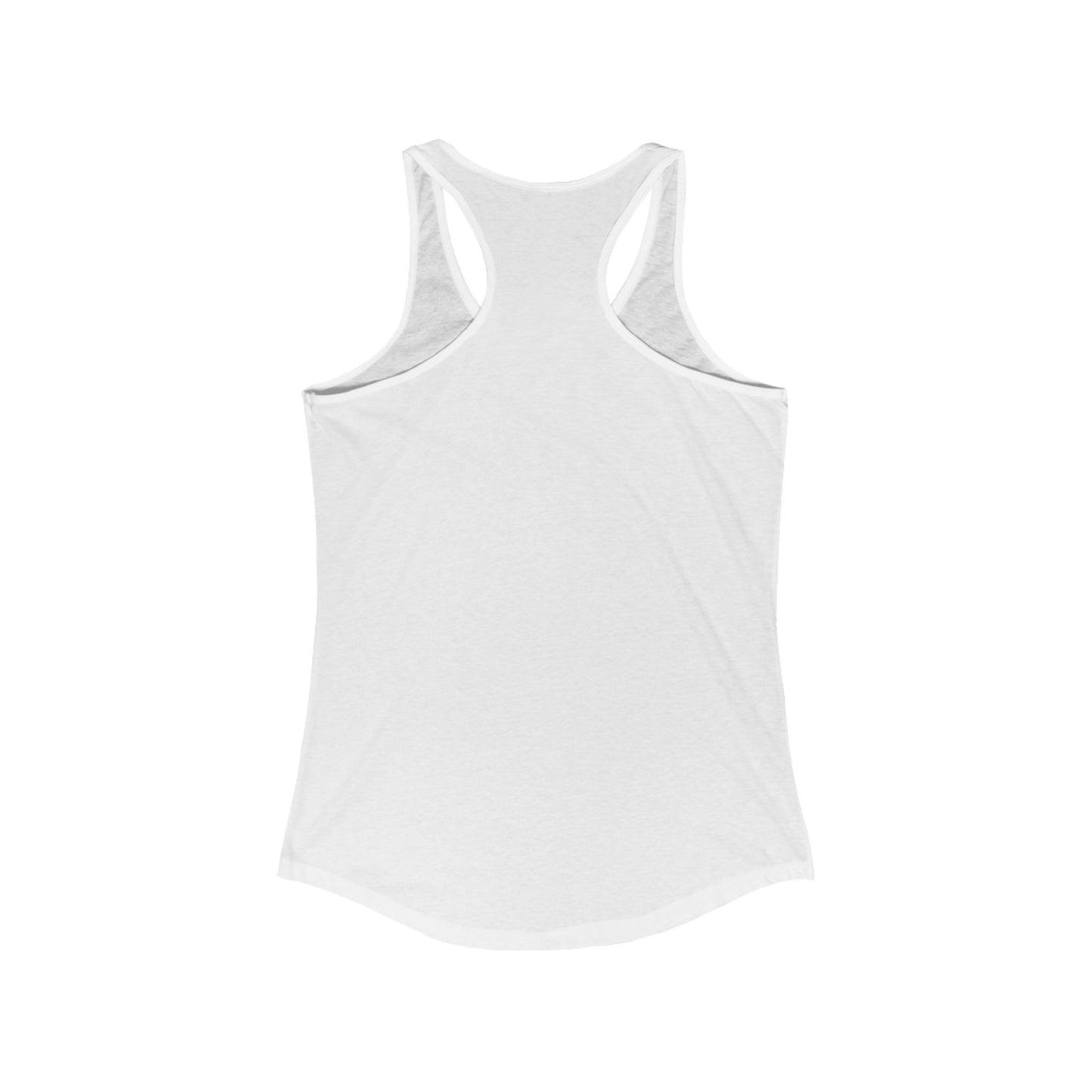 Floral Quote Racerback Tank - "Delulu Is the Solulu!" - Casual Summer Top for Women, Workout Wear, Gift Idea, Festival Outfit