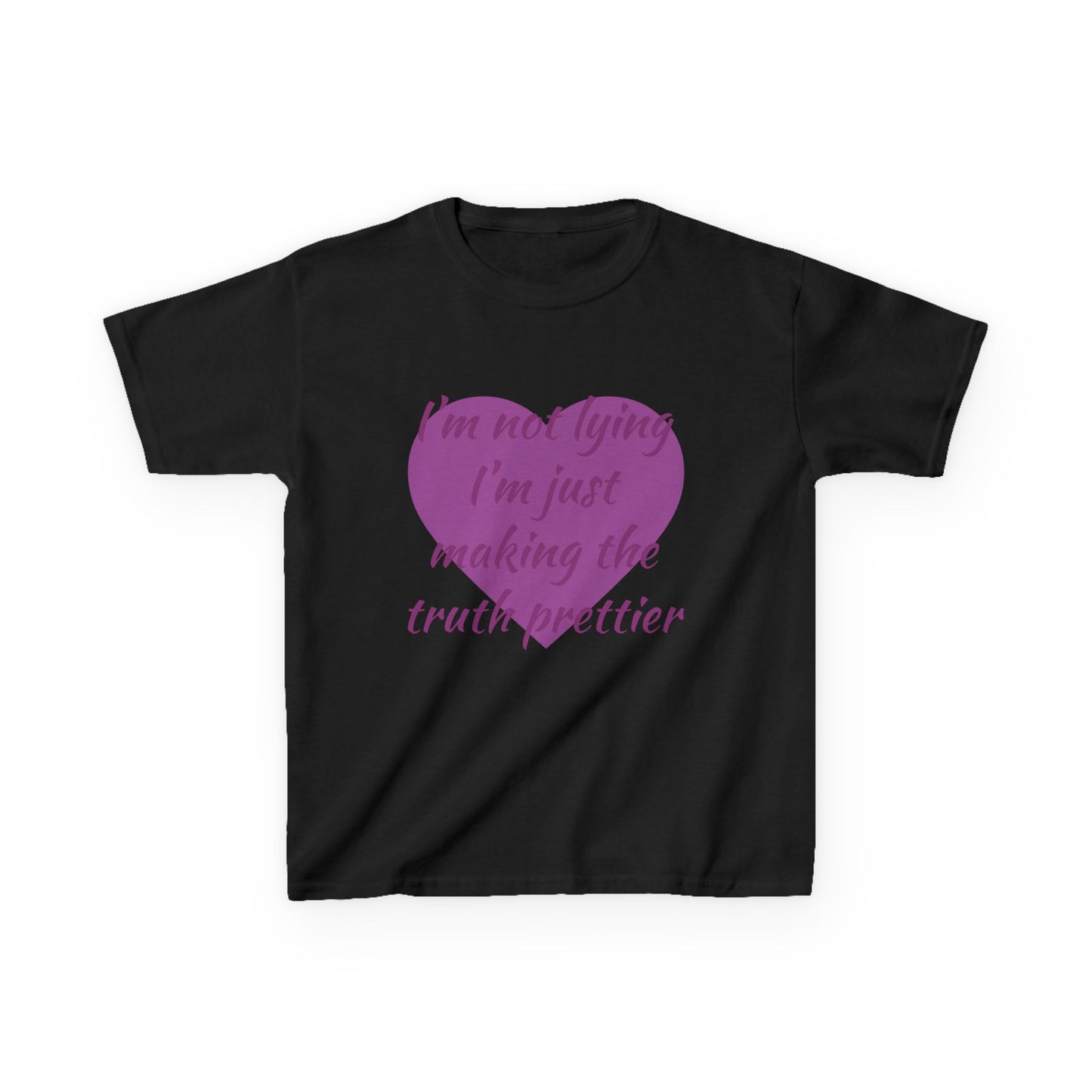 Whimsical Kids Tee: 'I'm Not Lying Just Making the Truth Prettier'