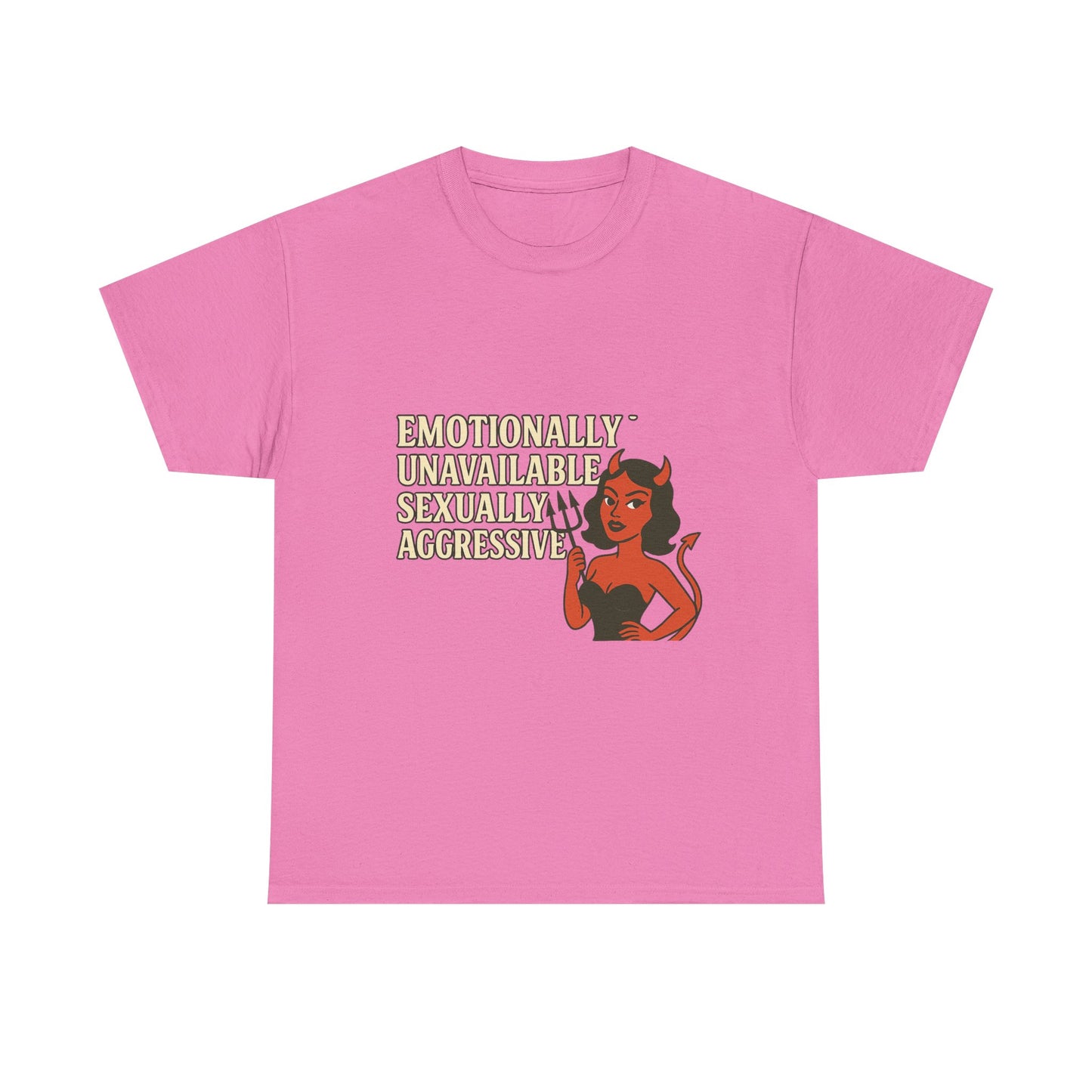 Sassy Graphic Tee - Emotionally Unavailable, Trendy Statement Shirt, Cute Gift for Friends, Casual Wear, Humor Apparel