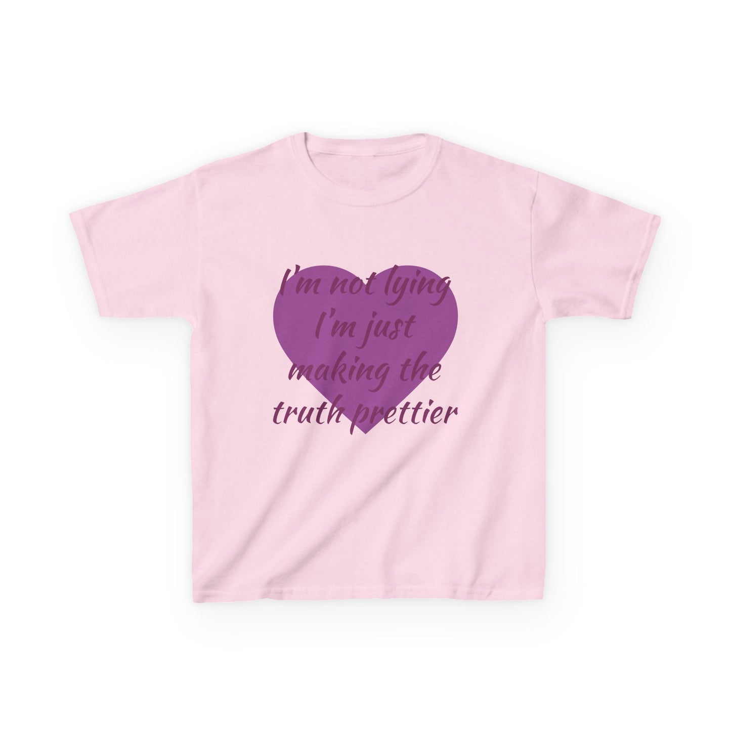 Whimsical Kids Tee: 'I'm Not Lying Just Making the Truth Prettier'