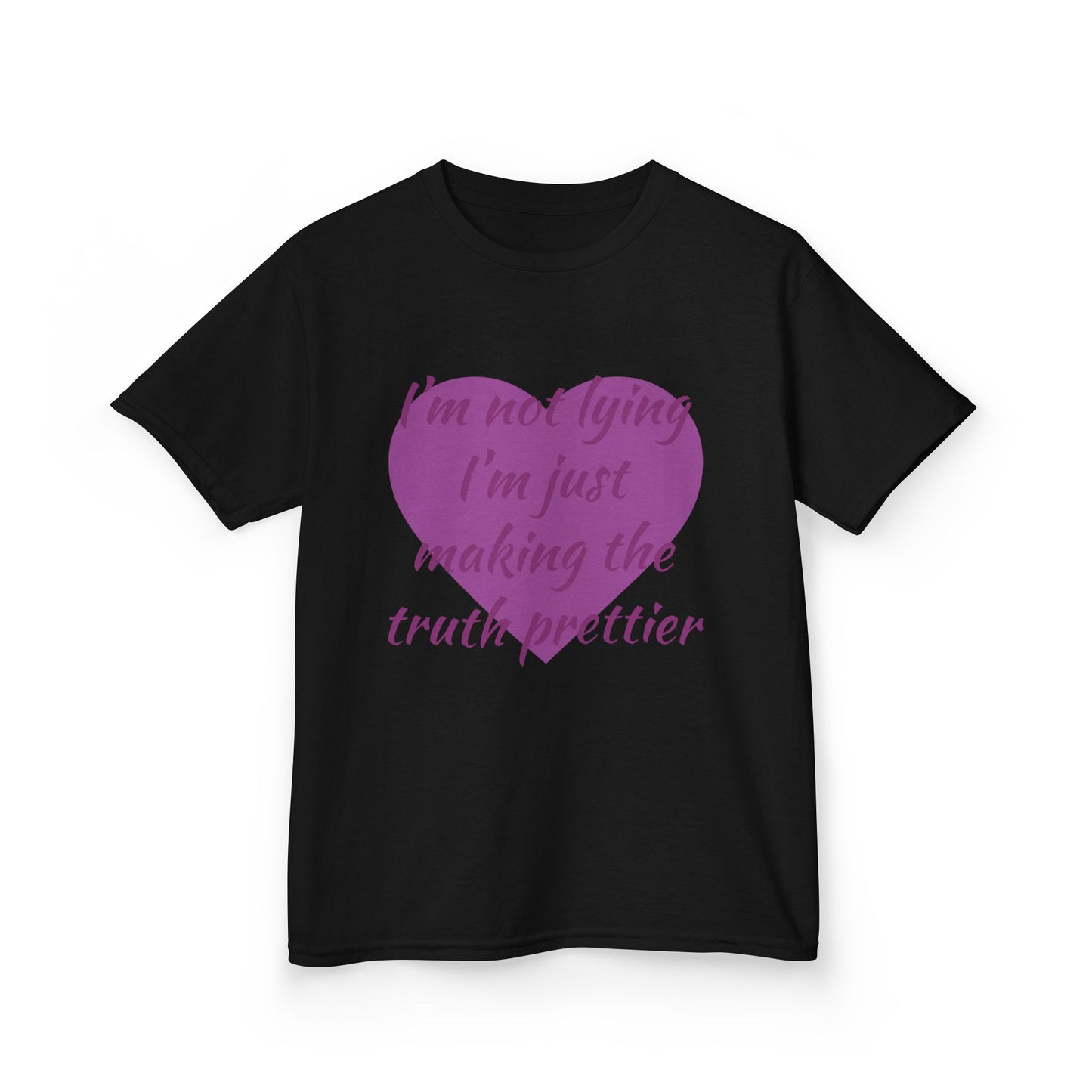 Whimsical Kids Tee: 'I'm Not Lying Just Making the Truth Prettier'