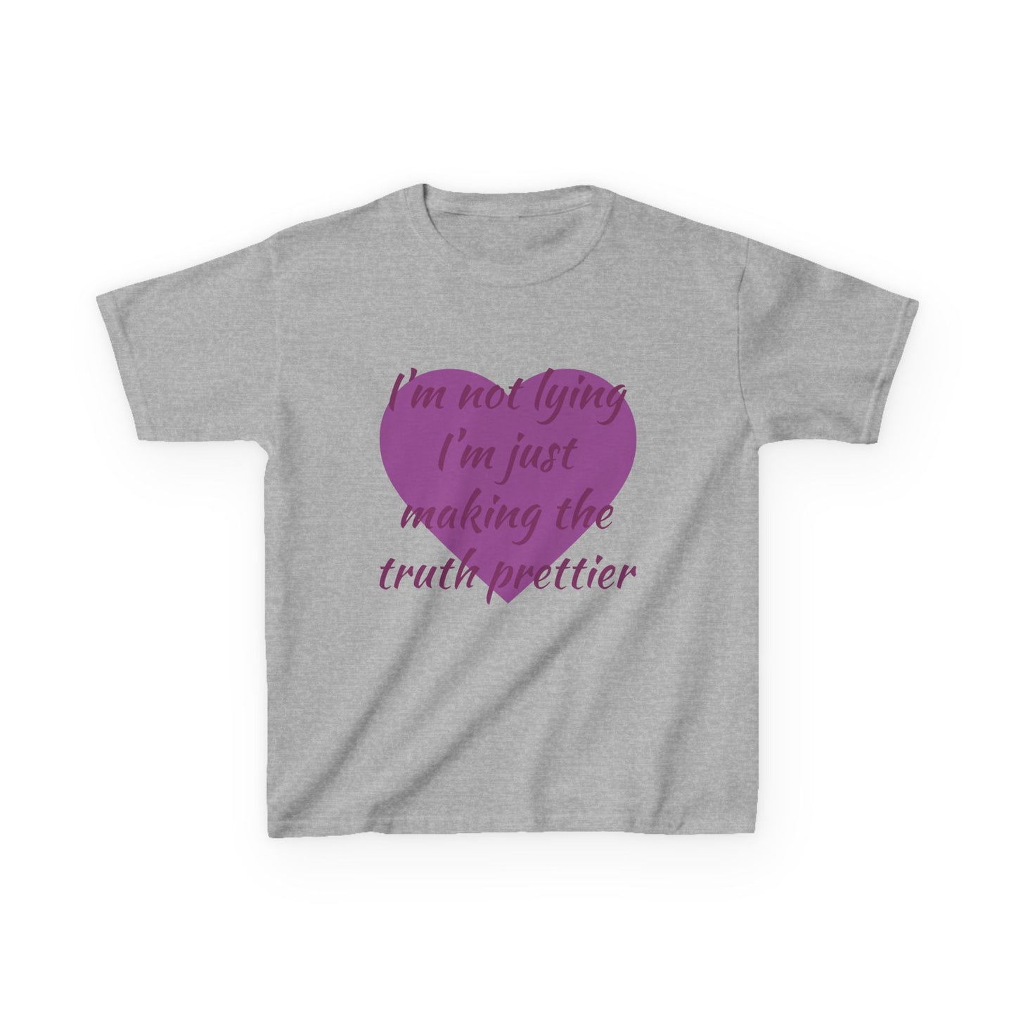Whimsical Kids Tee: 'I'm Not Lying Just Making the Truth Prettier'