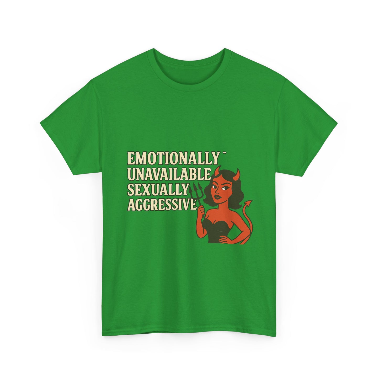 Sassy Graphic Tee - Emotionally Unavailable, Trendy Statement Shirt, Cute Gift for Friends, Casual Wear, Humor Apparel