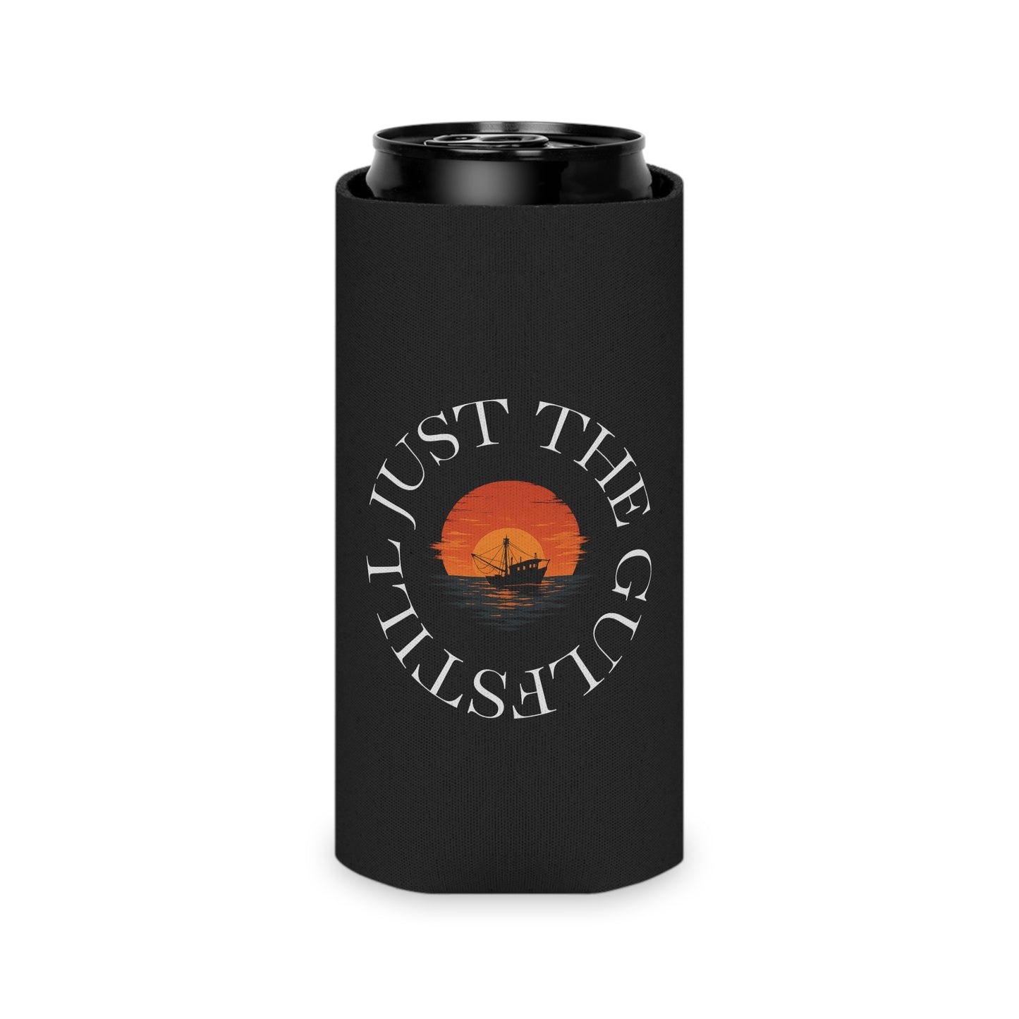 Still Just the Gulf Can Cooler - Just the Gullet, Nautical Drink Holder, Beach Party Accessory, Summer BBQ Favor, Gift for Sailors