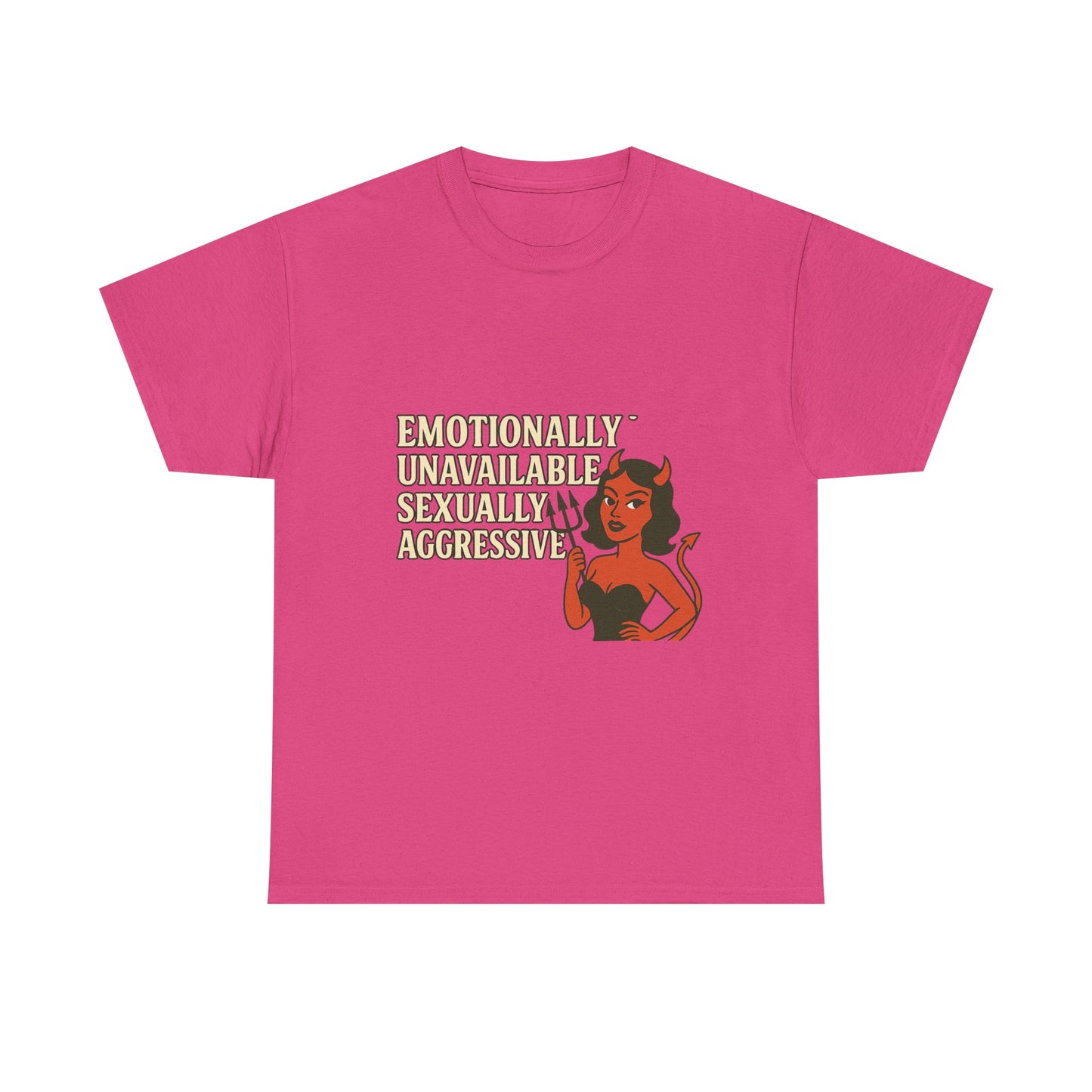 Sassy Graphic Tee - Emotionally Unavailable, Trendy Statement Shirt, Cute Gift for Friends, Casual Wear, Humor Apparel