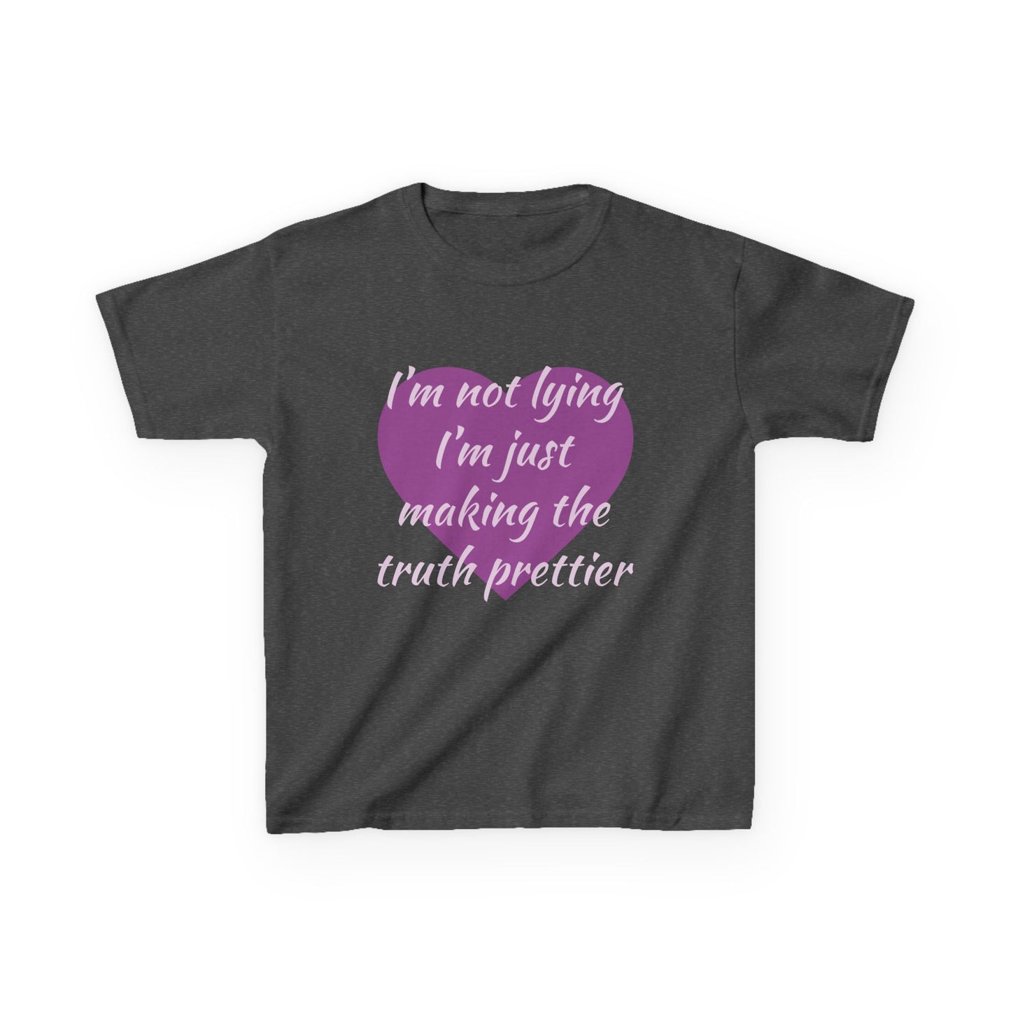 Whimsical Kids Tee: 'I'm Not Lying Just Making the Truth Prettier'