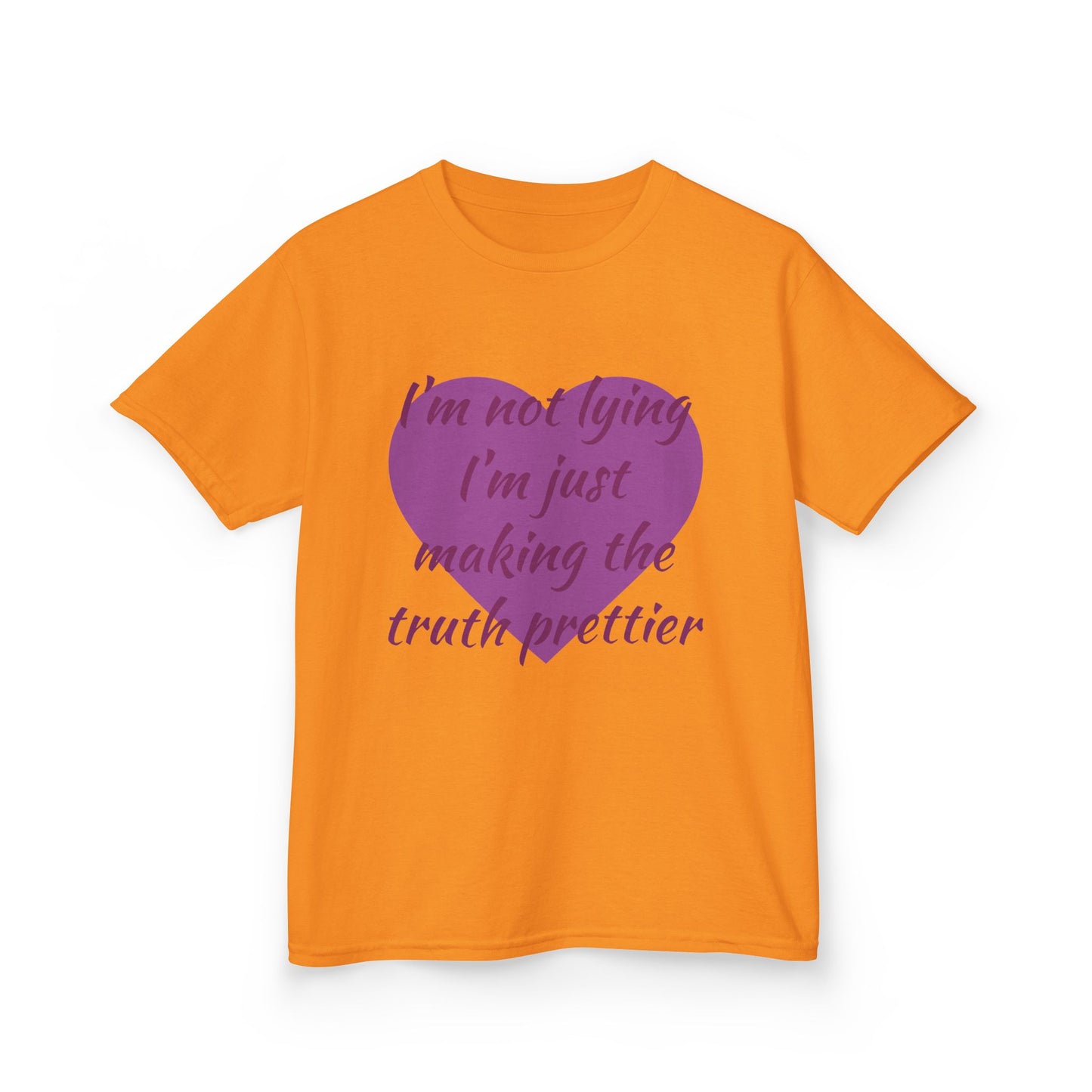 Whimsical Kids Tee: 'I'm Not Lying Just Making the Truth Prettier'