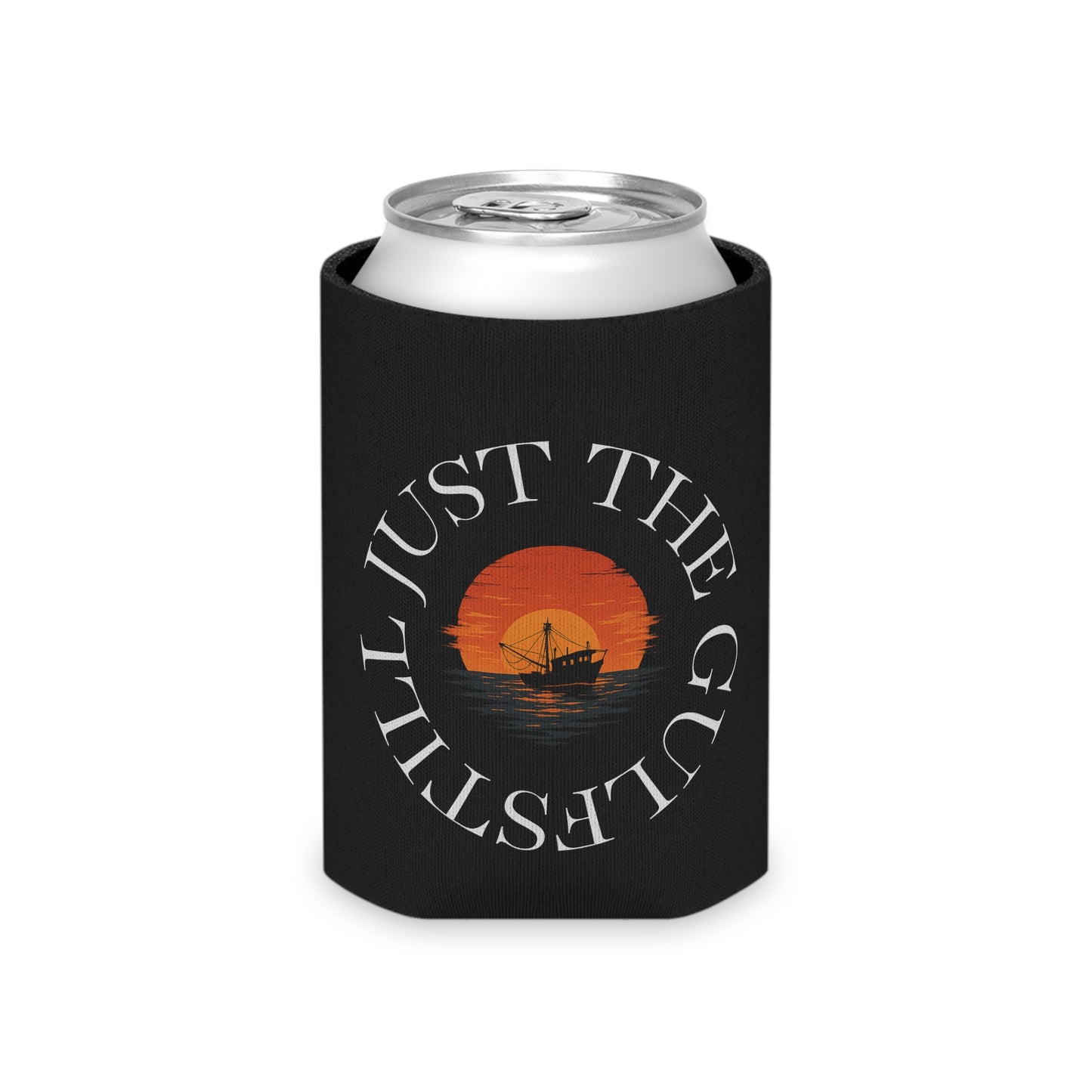 Still Just the Gulf Can Cooler - Just the Gullet, Nautical Drink Holder, Beach Party Accessory, Summer BBQ Favor, Gift for Sailors