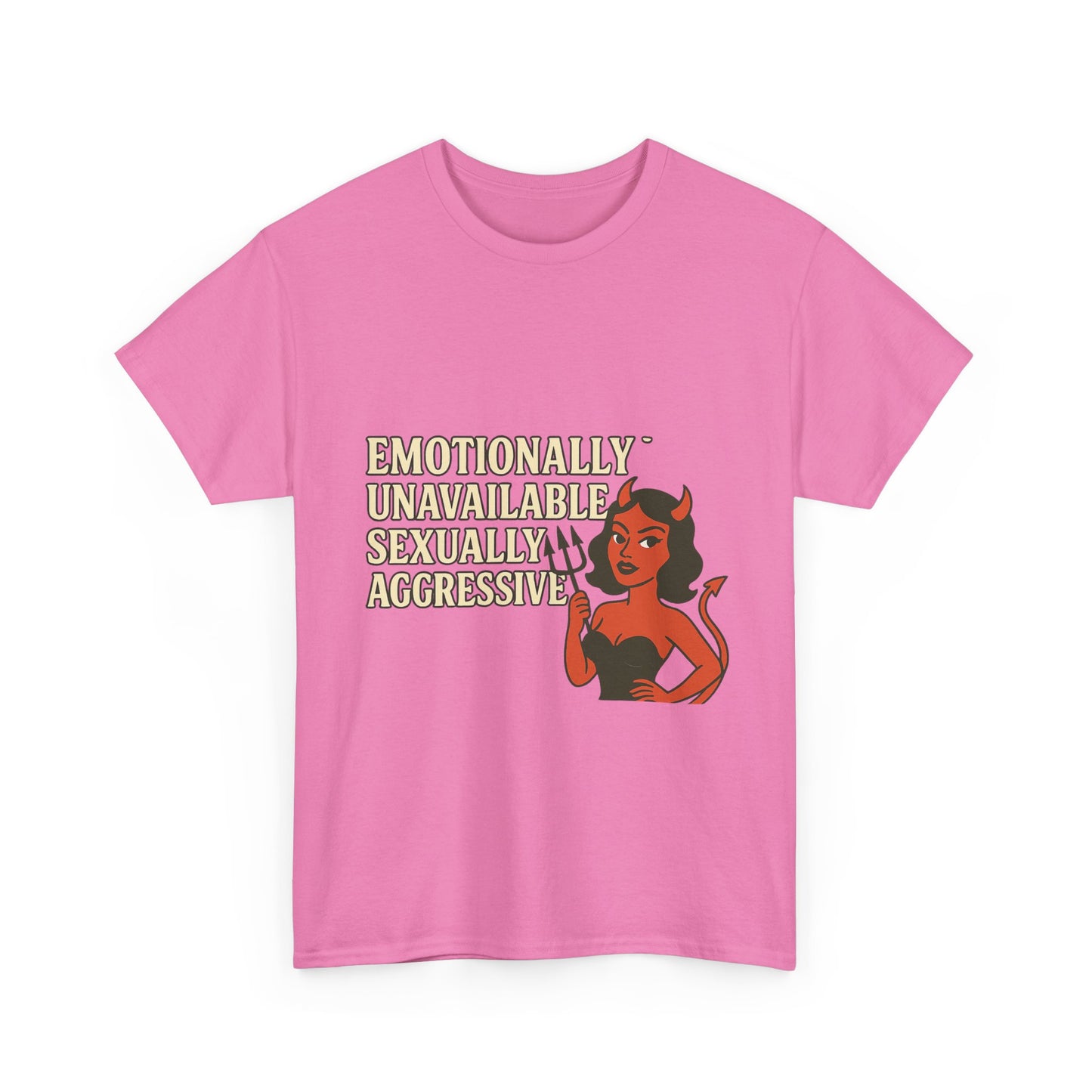 Sassy Graphic Tee - Emotionally Unavailable, Trendy Statement Shirt, Cute Gift for Friends, Casual Wear, Humor Apparel