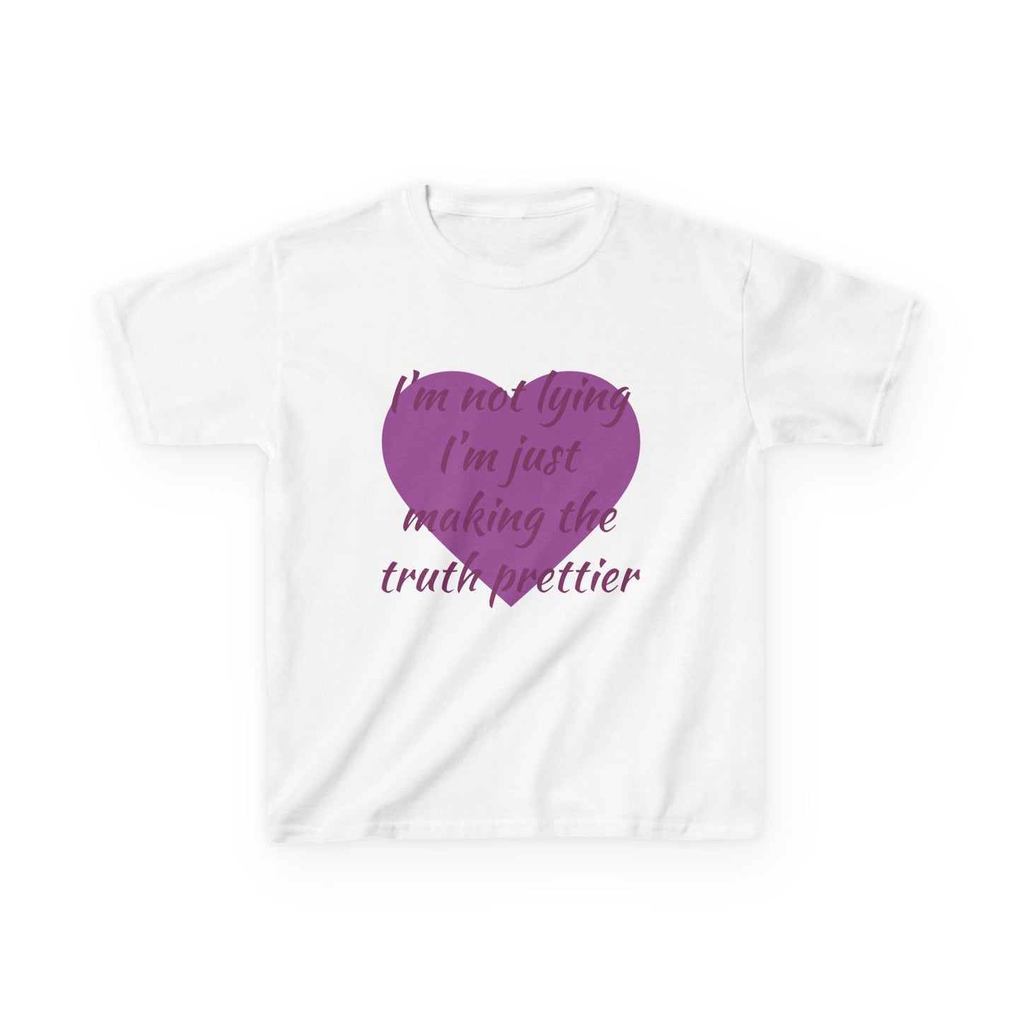 Whimsical Kids Tee: 'I'm Not Lying Just Making the Truth Prettier'