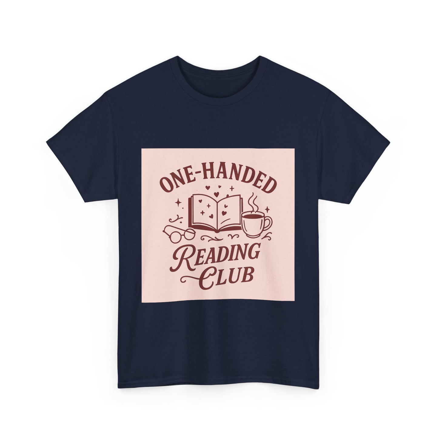 "One-Handed Reading Club – Spicy Book Shirt for Romance Readers & Smut Fans"
