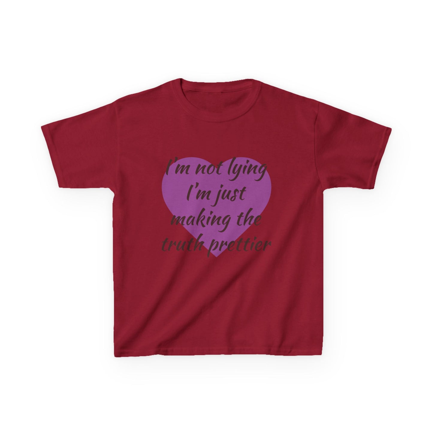 Whimsical Kids Tee: 'I'm Not Lying Just Making the Truth Prettier'