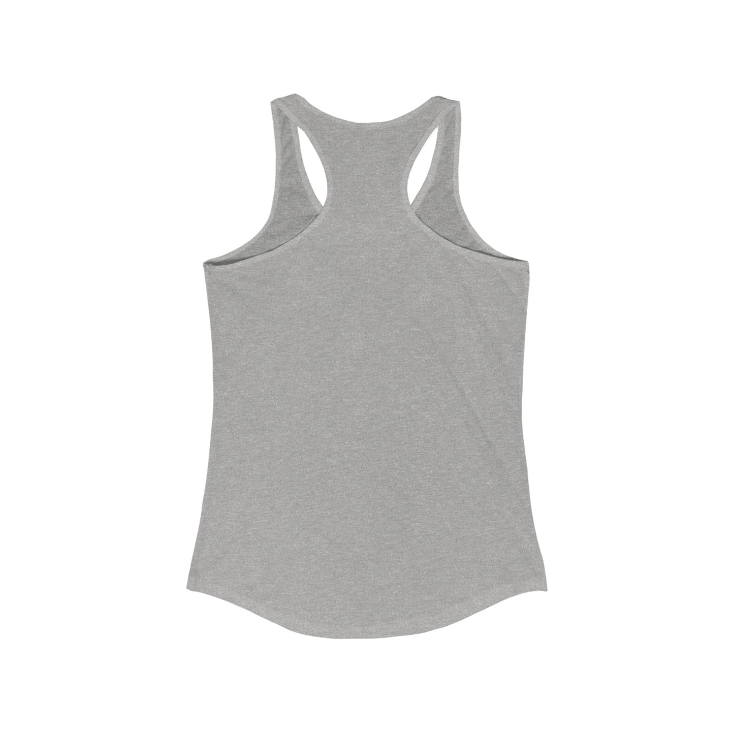 Floral Quote Racerback Tank - "Delulu Is the Solulu!" - Casual Summer Top for Women, Workout Wear, Gift Idea, Festival Outfit