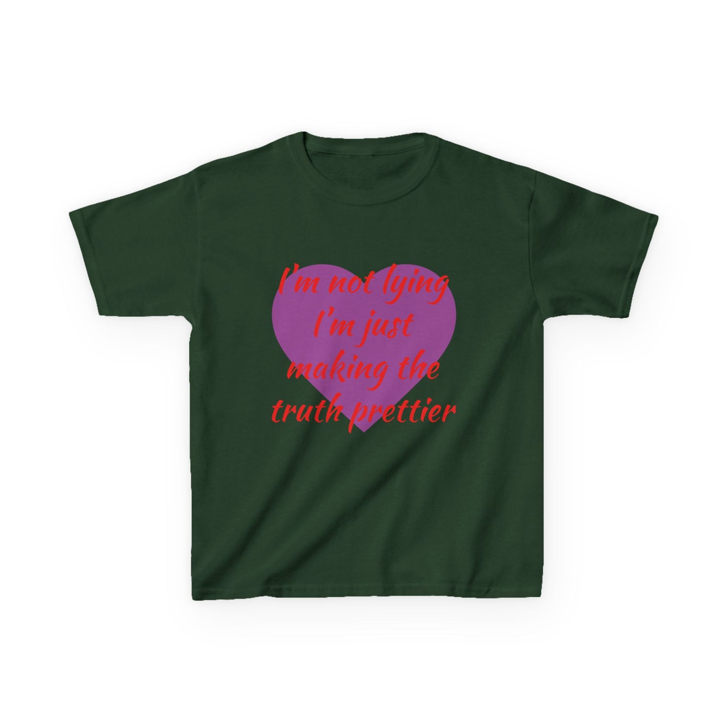 Whimsical Kids Tee: 'I'm Not Lying Just Making the Truth Prettier'