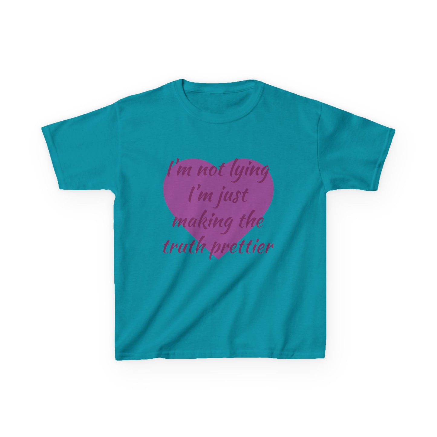 Whimsical Kids Tee: 'I'm Not Lying Just Making the Truth Prettier'