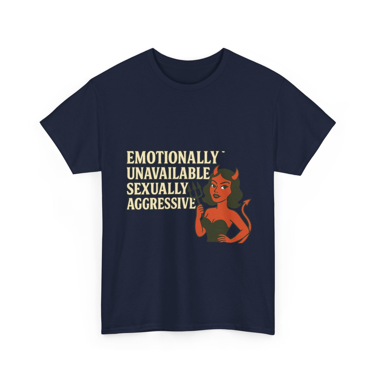 Sassy Graphic Tee - Emotionally Unavailable, Trendy Statement Shirt, Cute Gift for Friends, Casual Wear, Humor Apparel