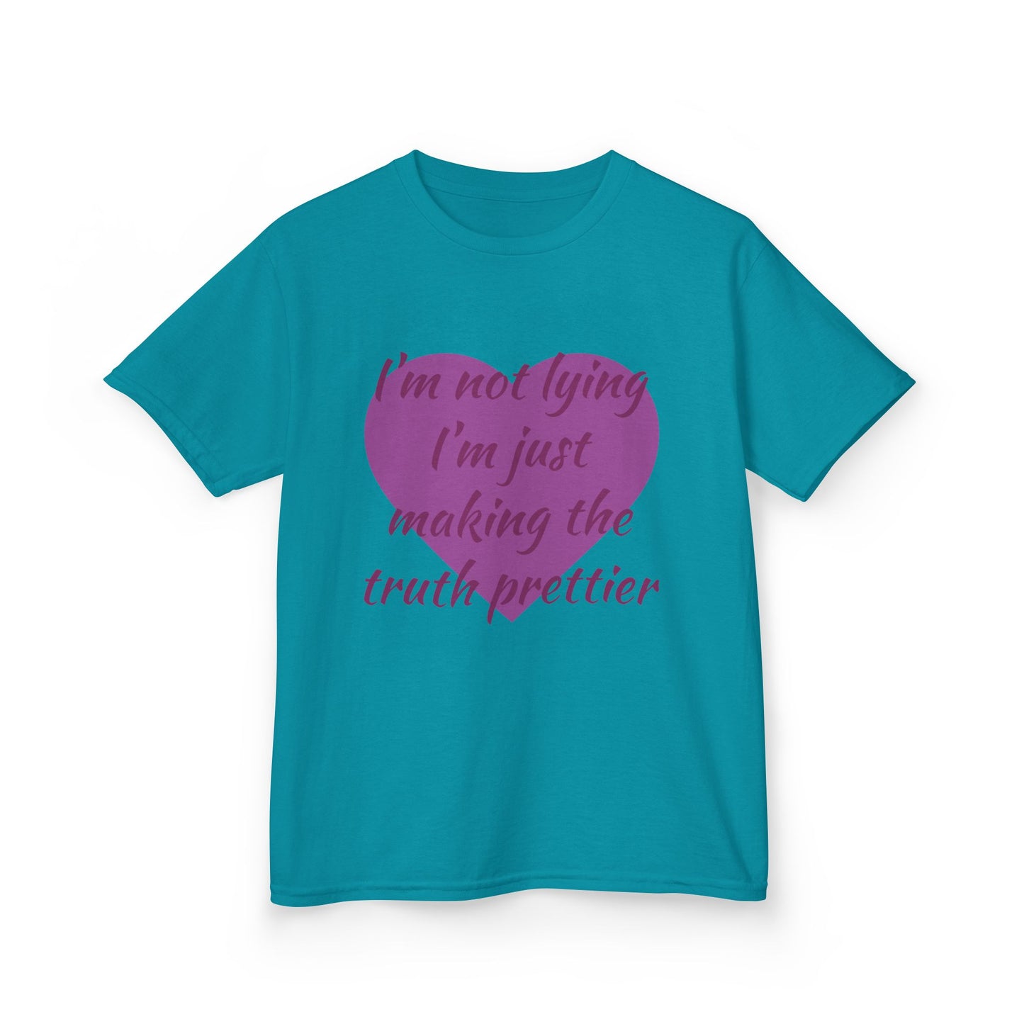 Whimsical Kids Tee: 'I'm Not Lying Just Making the Truth Prettier'
