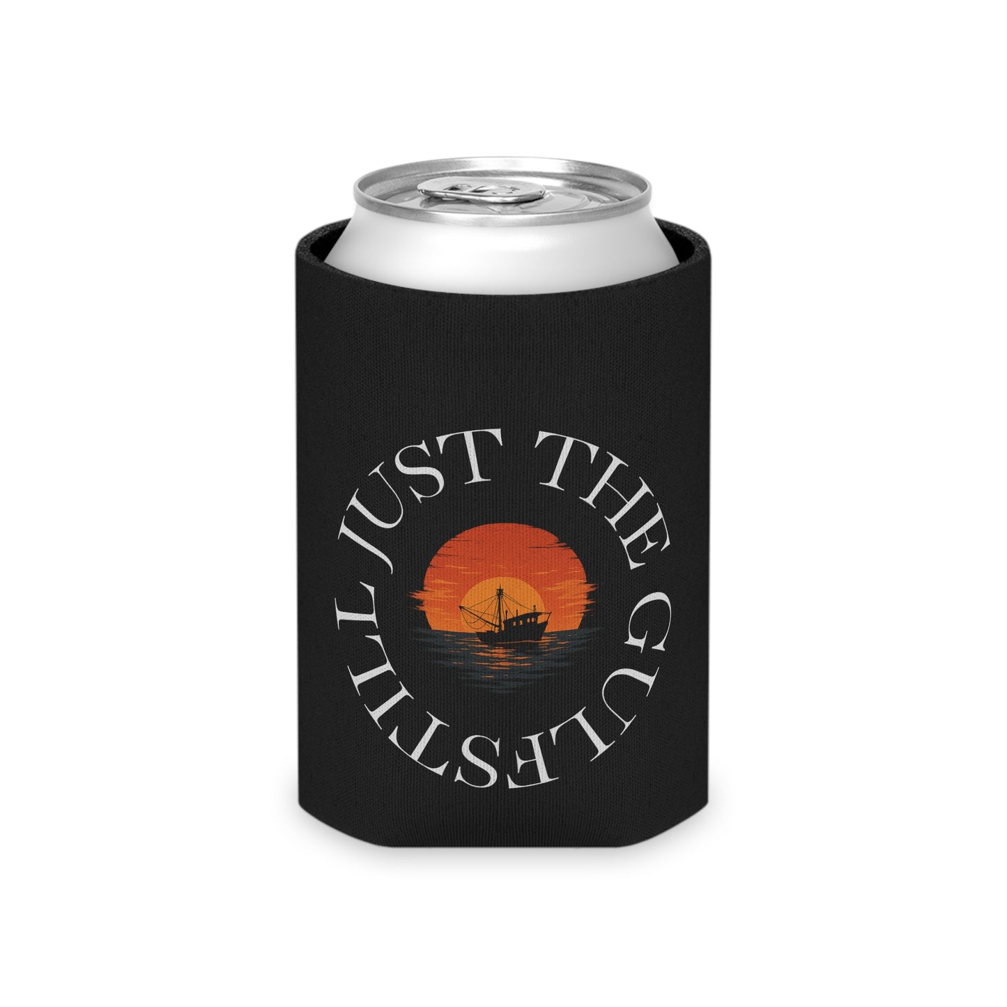 Still Just the Gulf Can Cooler - Just the Gullet, Nautical Drink Holder, Beach Party Accessory, Summer BBQ Favor, Gift for Sailors