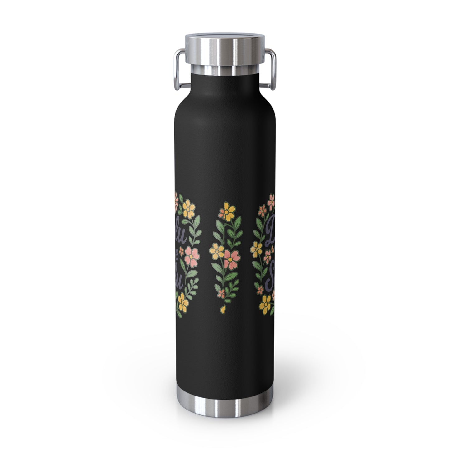 Delulu is the Solulu Floral Insulated Water Bottle with Motivational Quote, 22oz Copper Vacuum Flask, Eco-Friendly Gift for Her, Summer Hydration, Nature [...]