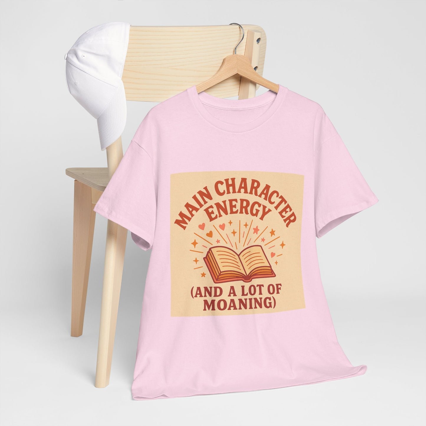 "Main Character Energy – Book Lover Shirt for Readers Who Steal the Spotlight"