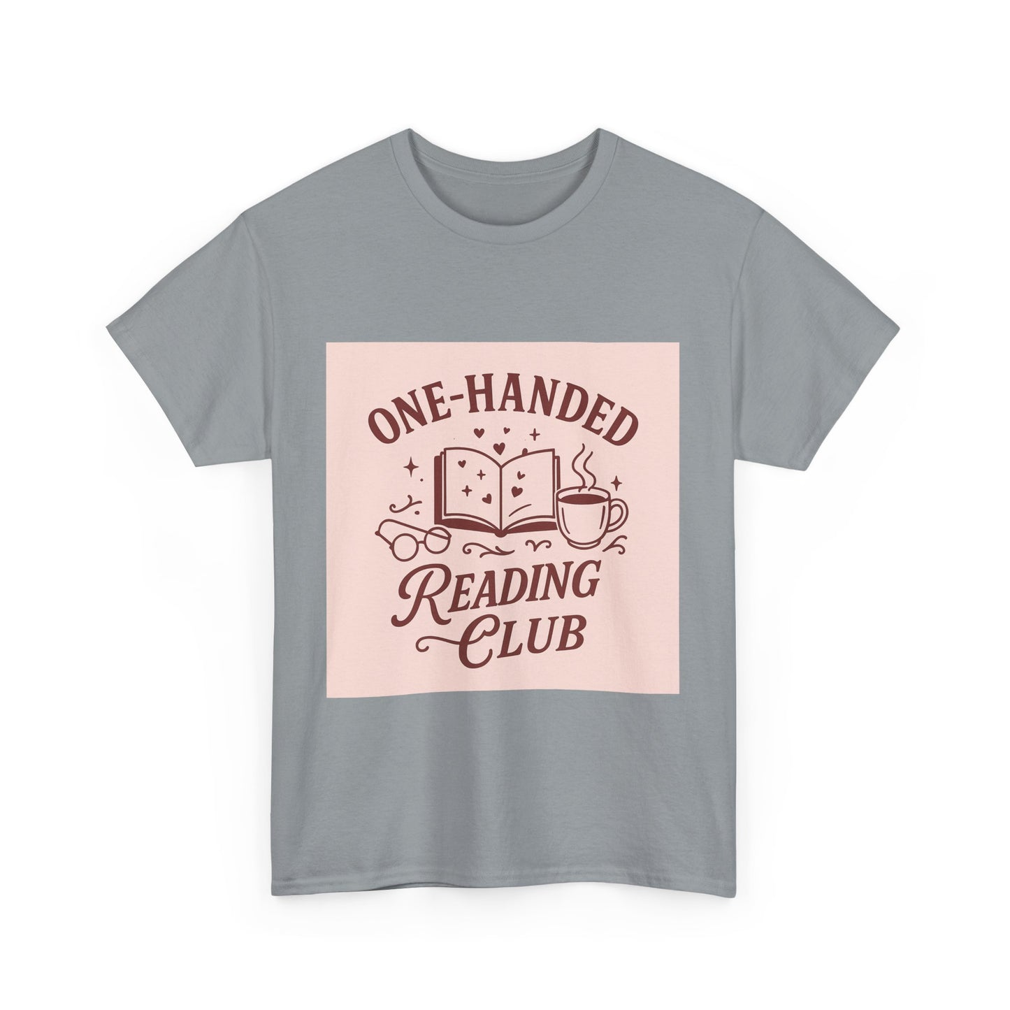 "One-Handed Reading Club – Spicy Book Shirt for Romance Readers & Smut Fans"