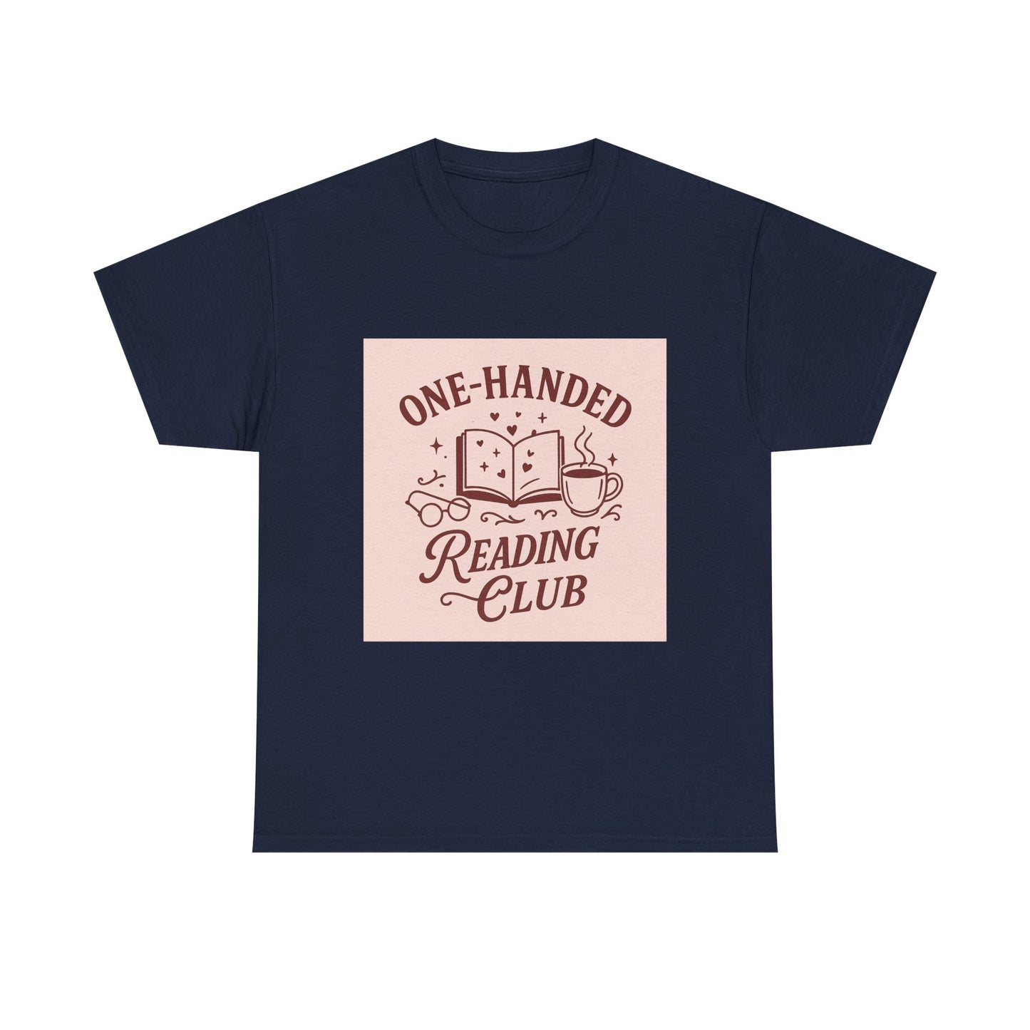 "One-Handed Reading Club – Spicy Book Shirt for Romance Readers & Smut Fans"