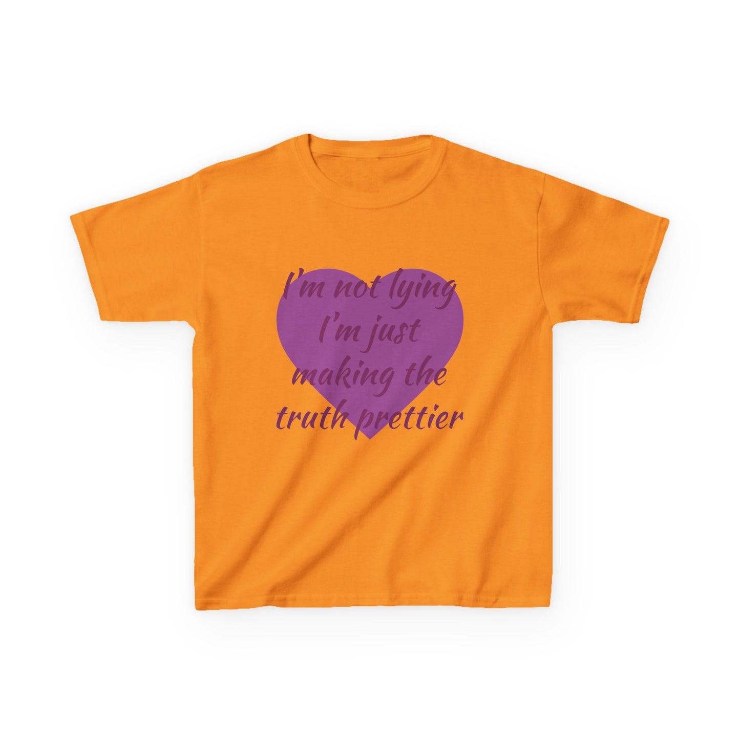 Whimsical Kids Tee: 'I'm Not Lying Just Making the Truth Prettier'