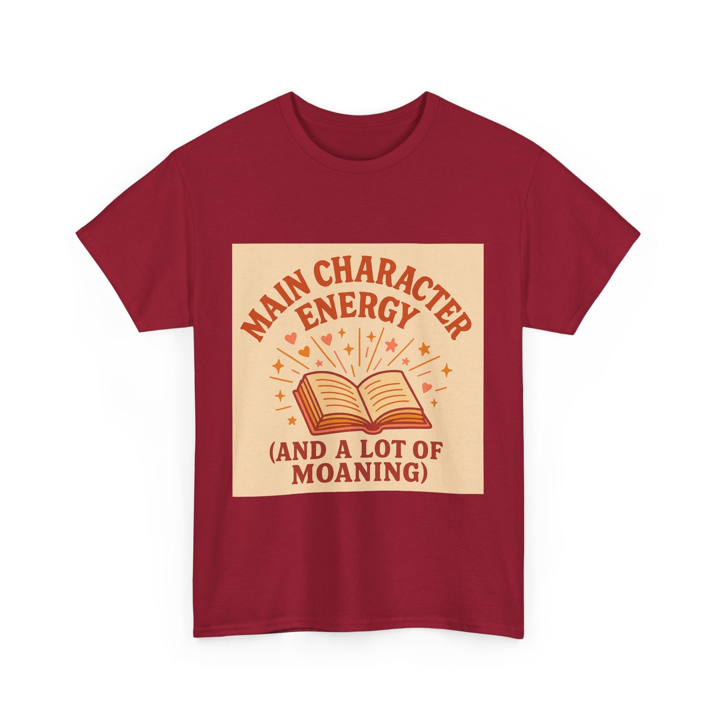 "Main Character Energy – Book Lover Shirt for Readers Who Steal the Spotlight"