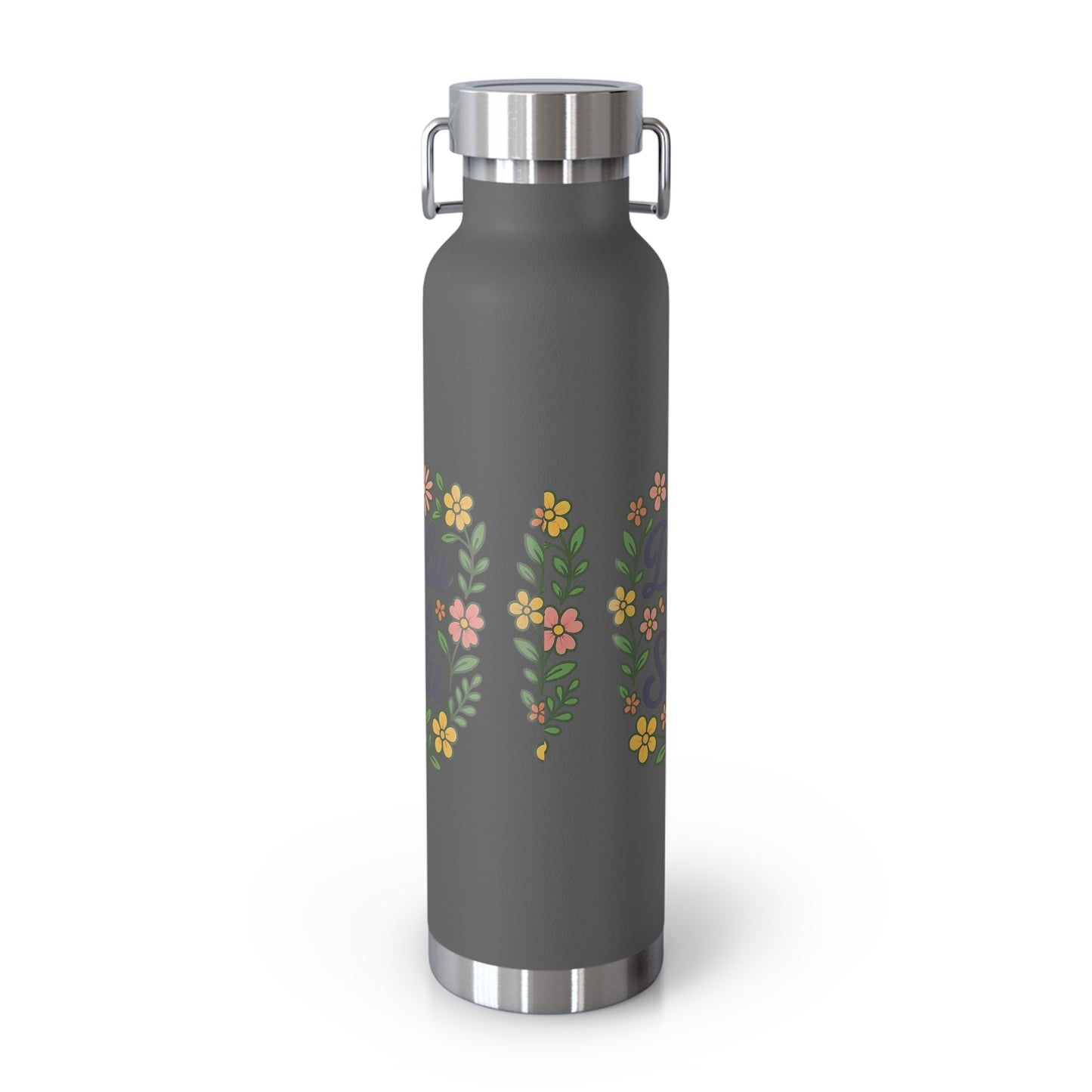 Delulu is the Solulu Floral Insulated Water Bottle with Motivational Quote, 22oz Copper Vacuum Flask, Eco-Friendly Gift for Her, Summer Hydration, Nature [...]