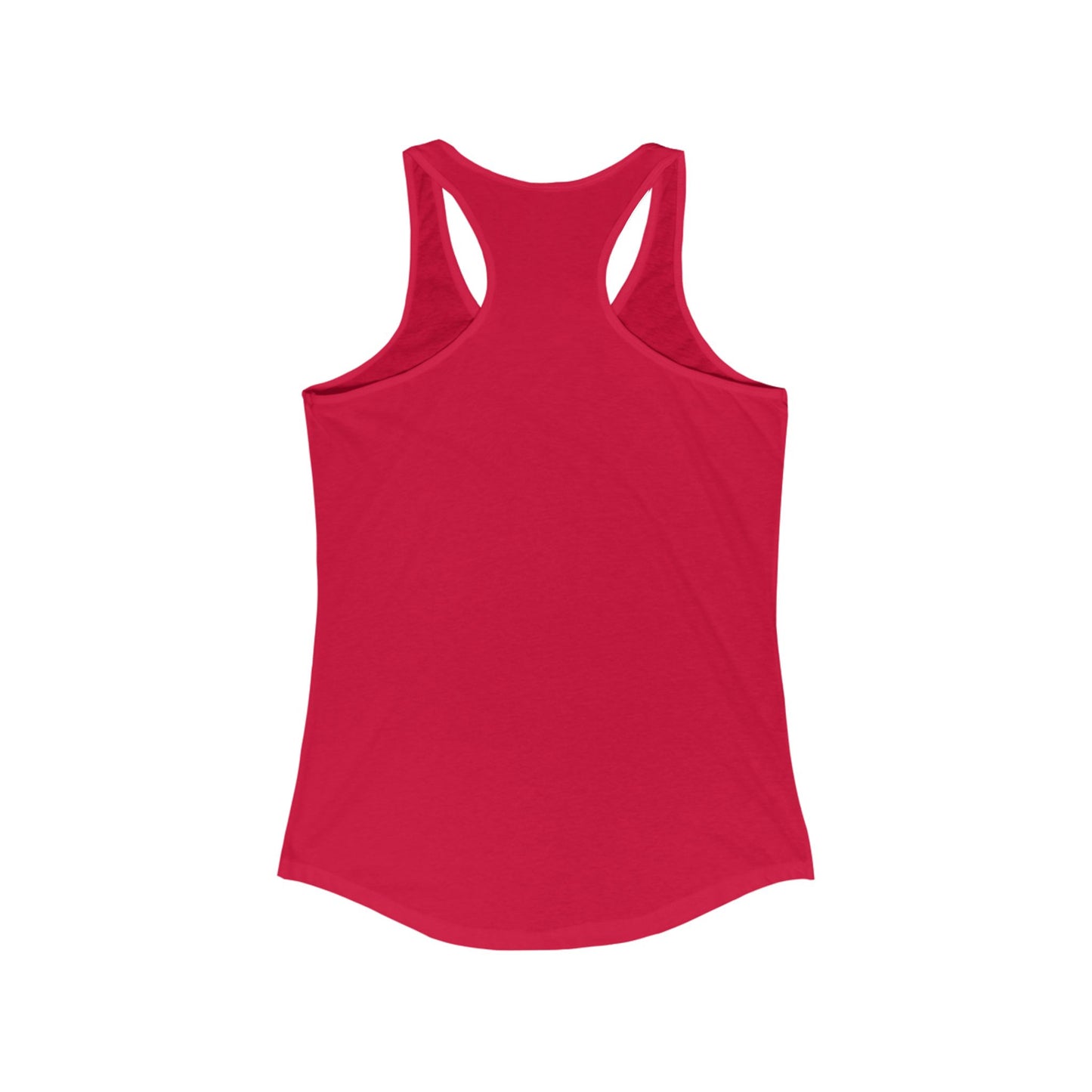 Floral Quote Racerback Tank - "Delulu Is the Solulu!" - Casual Summer Top for Women, Workout Wear, Gift Idea, Festival Outfit
