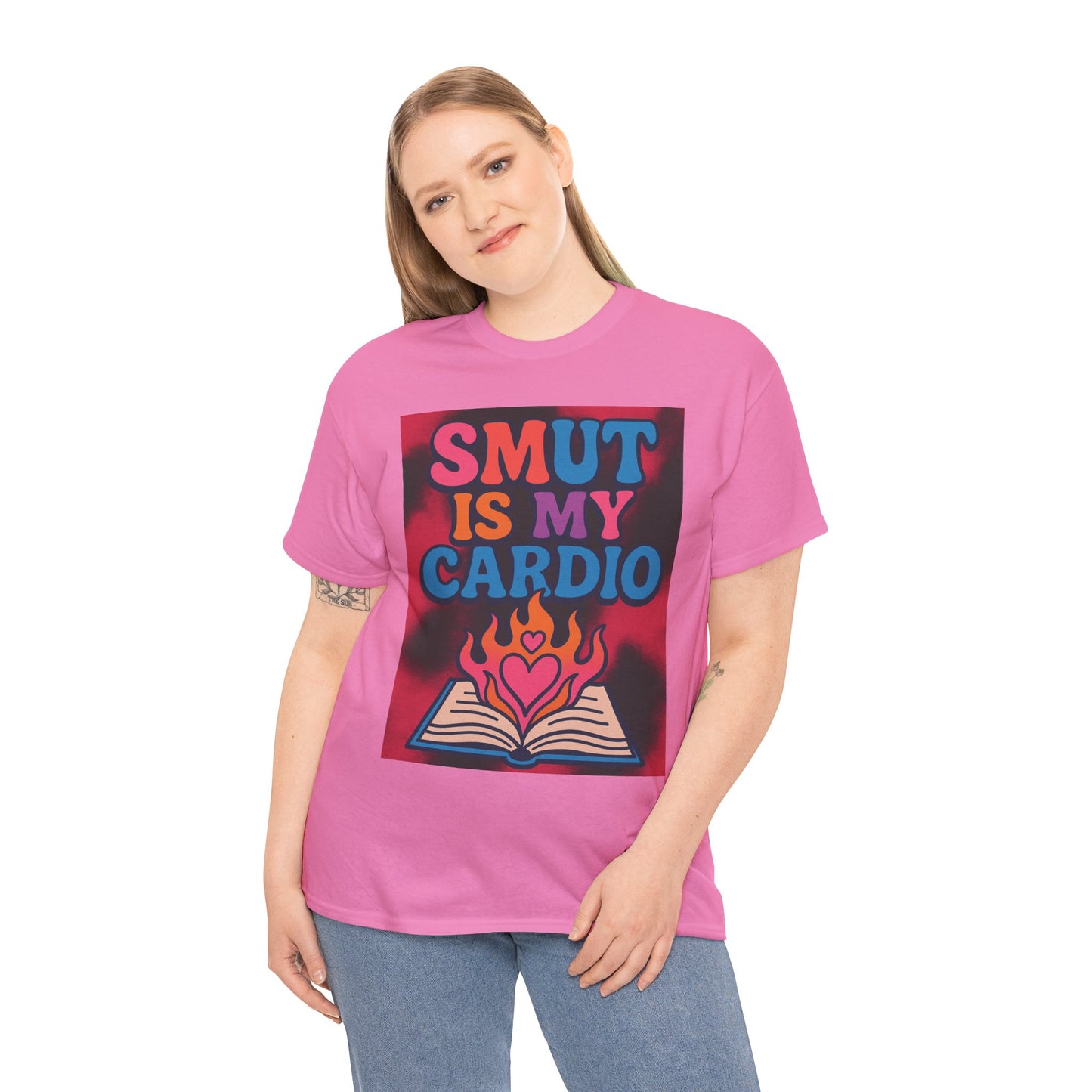 "Smut Is My Cardio – Funny Book Lover Shirt for Romance & Spicy Reads Fans"