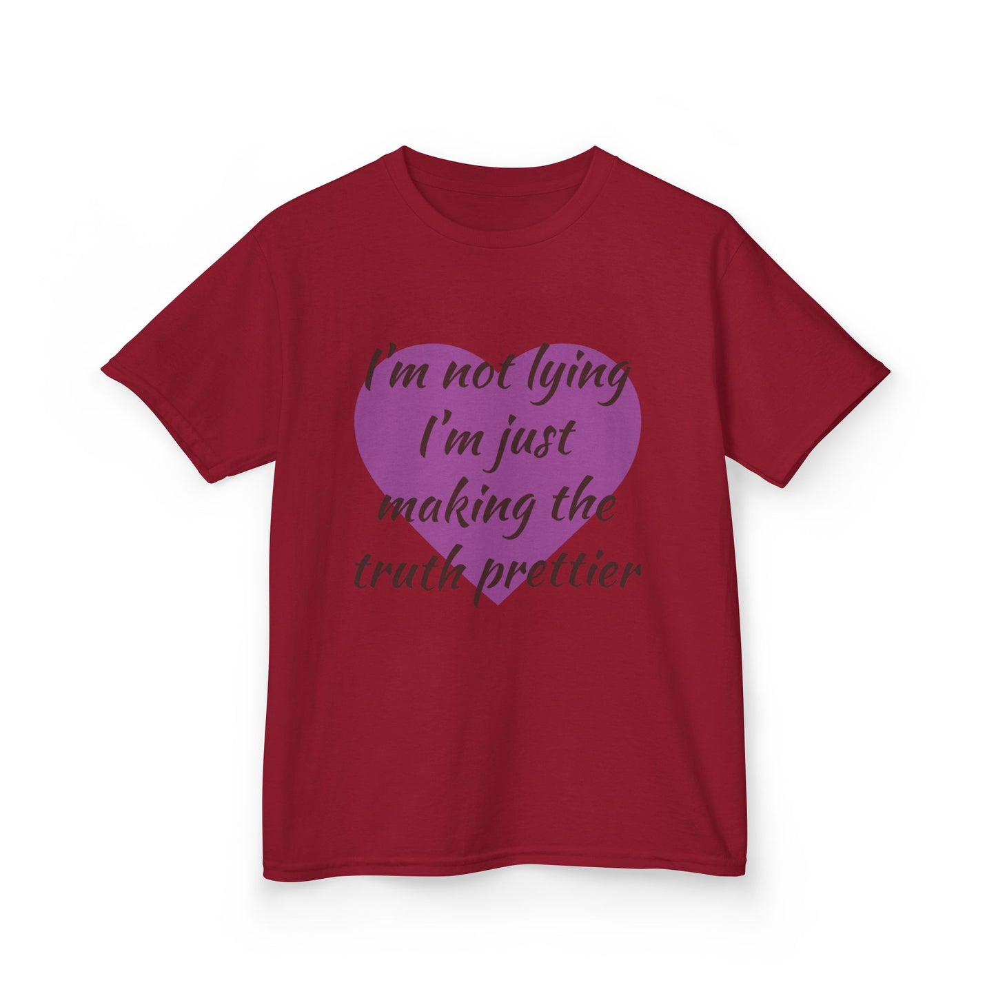 Whimsical Kids Tee: 'I'm Not Lying Just Making the Truth Prettier'