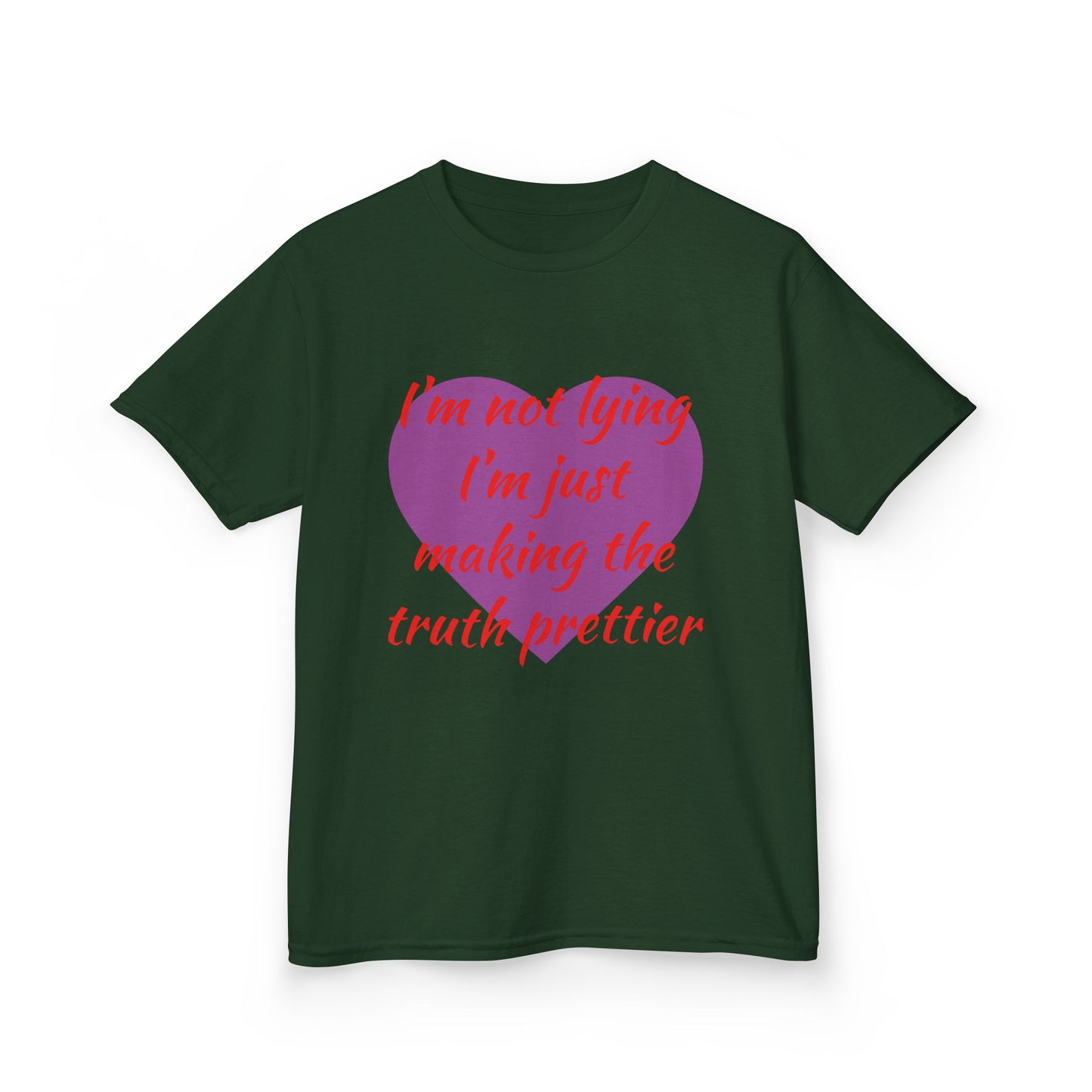 Whimsical Kids Tee: 'I'm Not Lying Just Making the Truth Prettier'