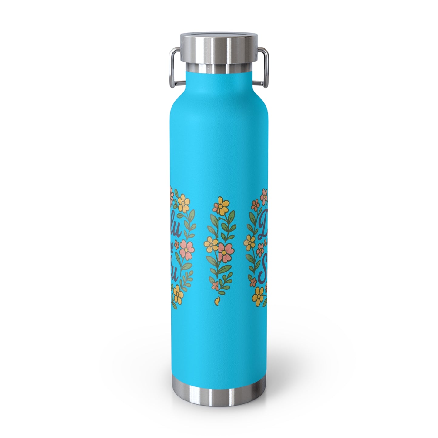 Delulu is the Solulu Floral Insulated Water Bottle with Motivational Quote, 22oz Copper Vacuum Flask, Eco-Friendly Gift for Her, Summer Hydration, Nature [...]
