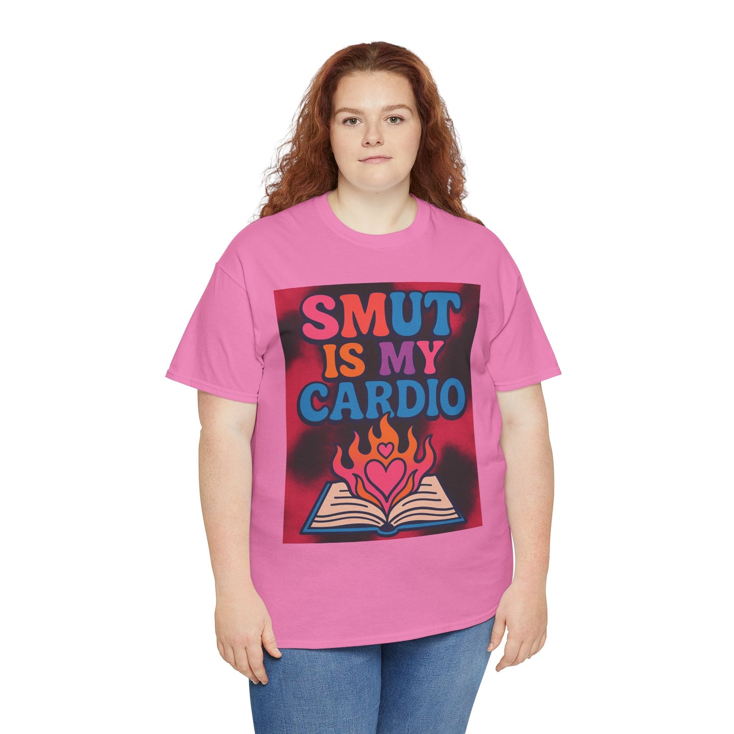 "Smut Is My Cardio – Funny Book Lover Shirt for Romance & Spicy Reads Fans"
