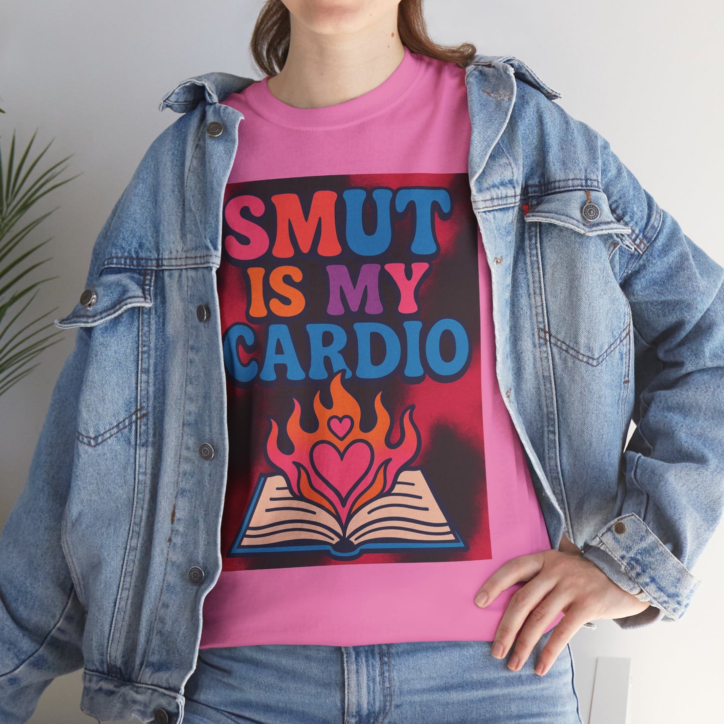 "Smut Is My Cardio – Funny Book Lover Shirt for Romance & Spicy Reads Fans"