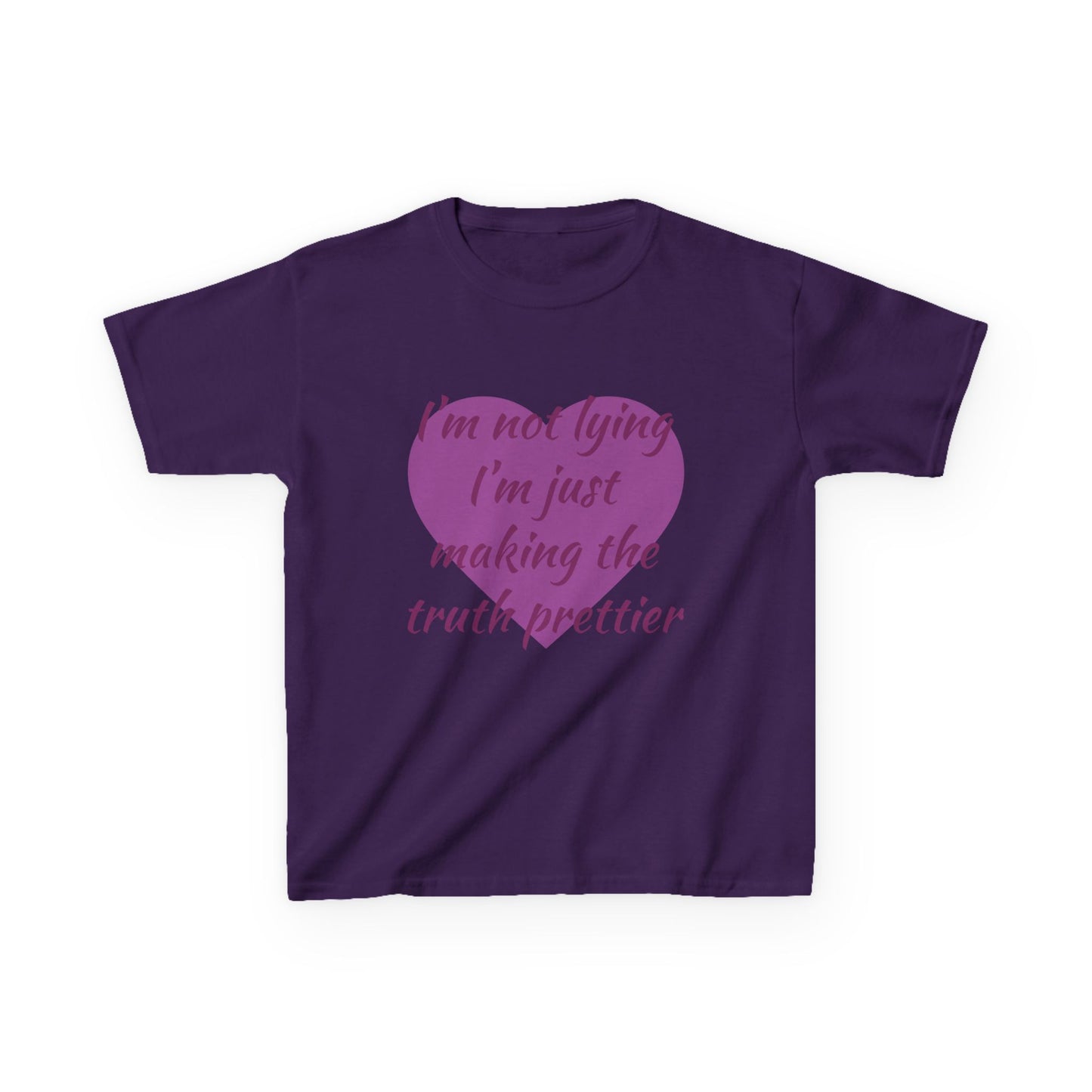 Whimsical Kids Tee: 'I'm Not Lying Just Making the Truth Prettier'