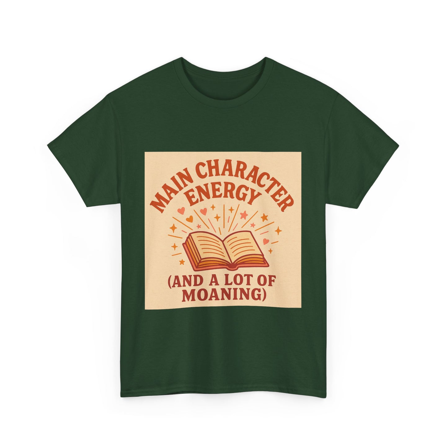 "Main Character Energy – Book Lover Shirt for Readers Who Steal the Spotlight"