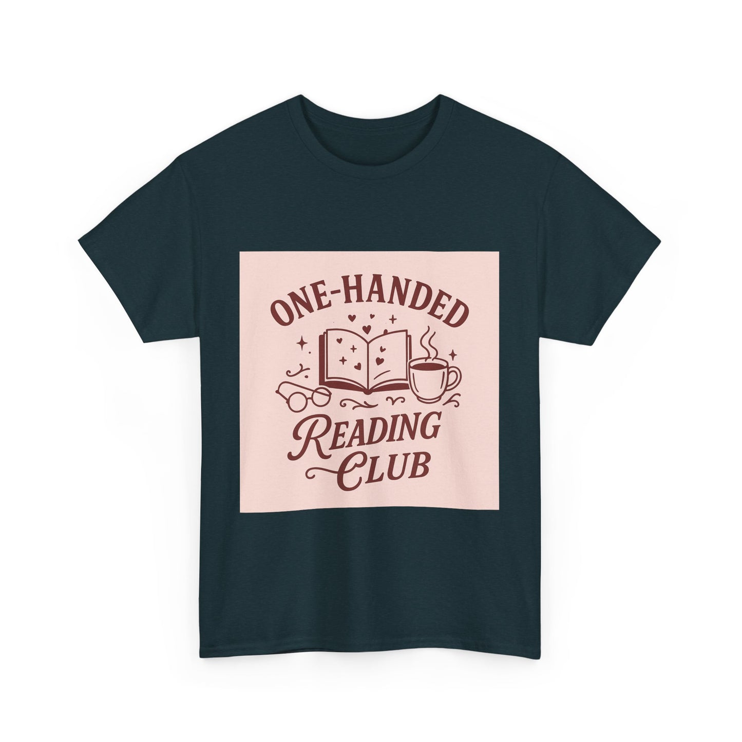"One-Handed Reading Club – Spicy Book Shirt for Romance Readers & Smut Fans"